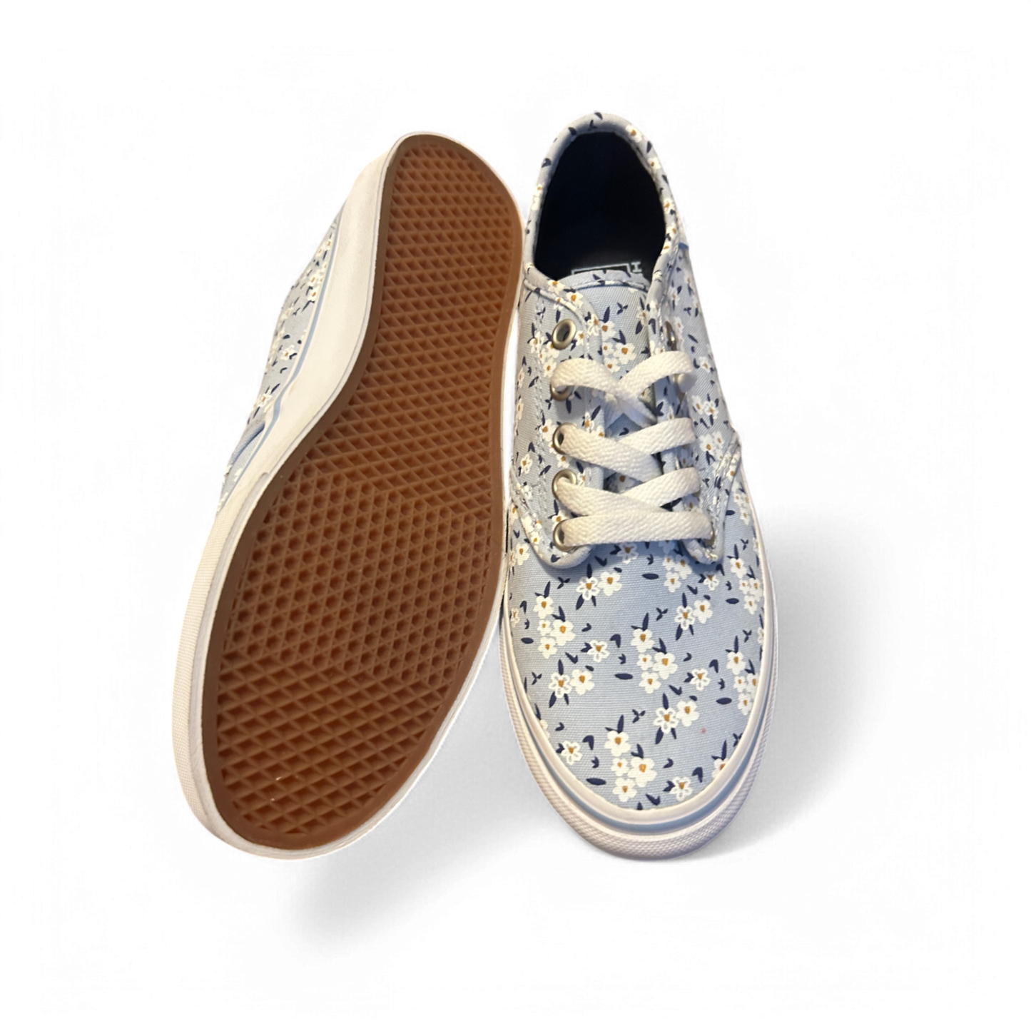 🧢 Vans Sneaker Damen 38 Blau mit Blumenmuster – Neu