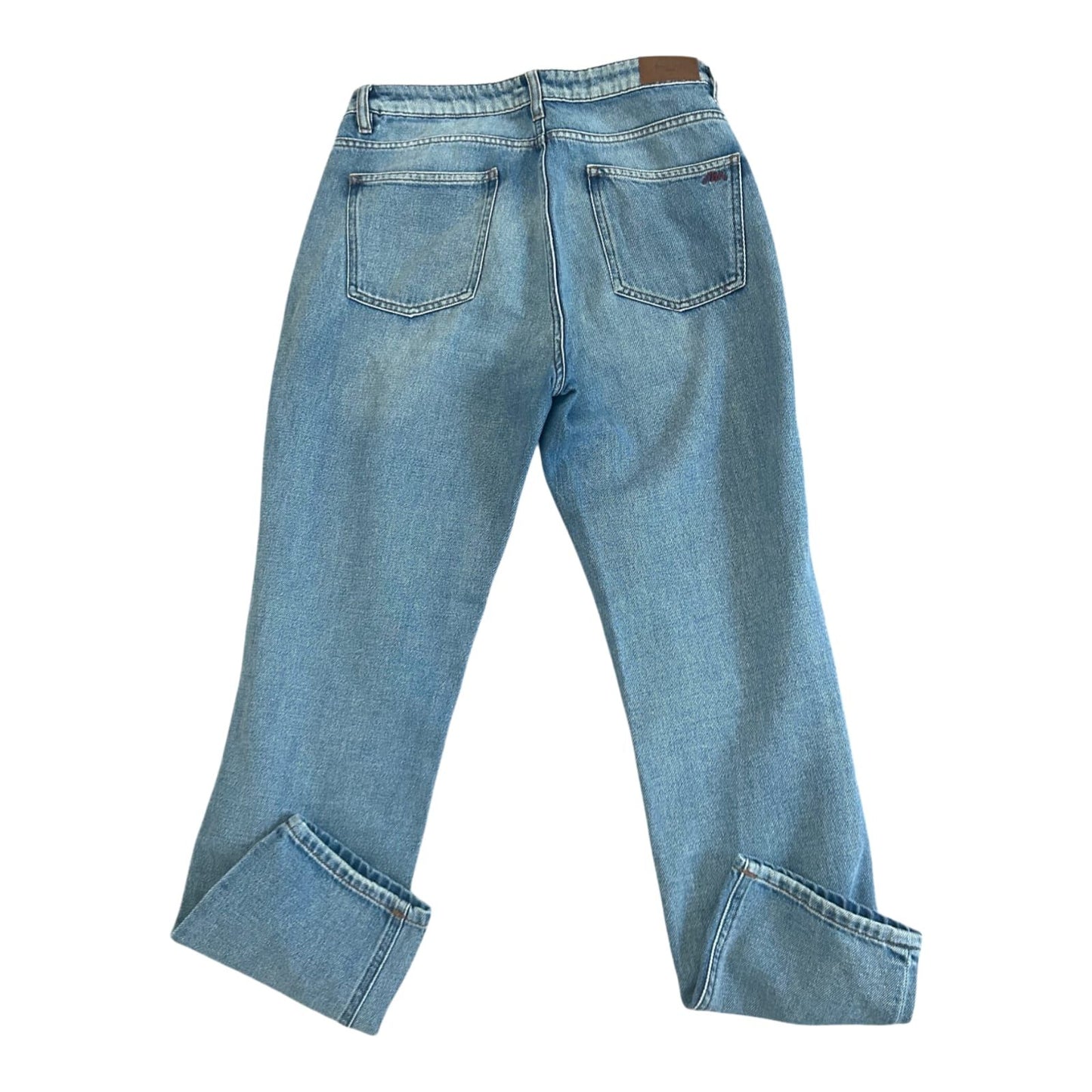 Maison 123 Jeans Damen Hose Gr 38 Blau High Waist Wide Leg Baumwolle