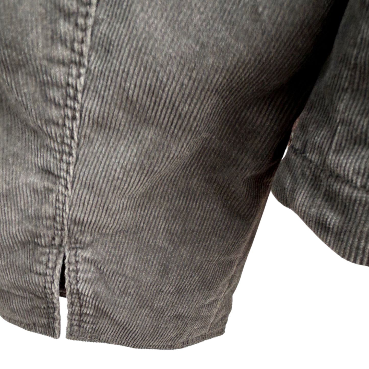 Taifun Blazer Damen 42 Grau Cord Klassisch Elegant Baumwolle Stretch Gefüttert