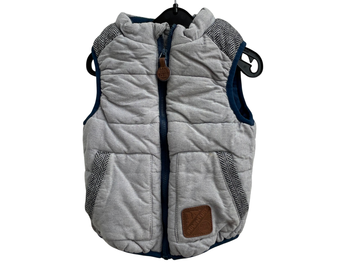 Cool Club Weste Baby Gr 74 Grau Steppweste Warm Gefüttert Übergangszeit Jungen