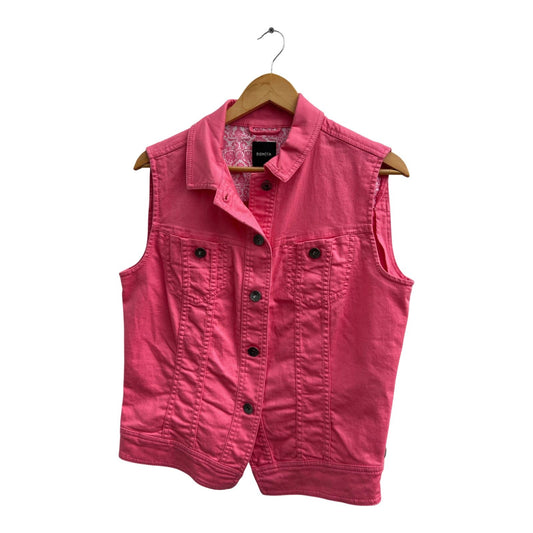 Bonita Jeansweste Damen Gr 40 Pink Stretch Sommer Freizeit Modern Klassisch