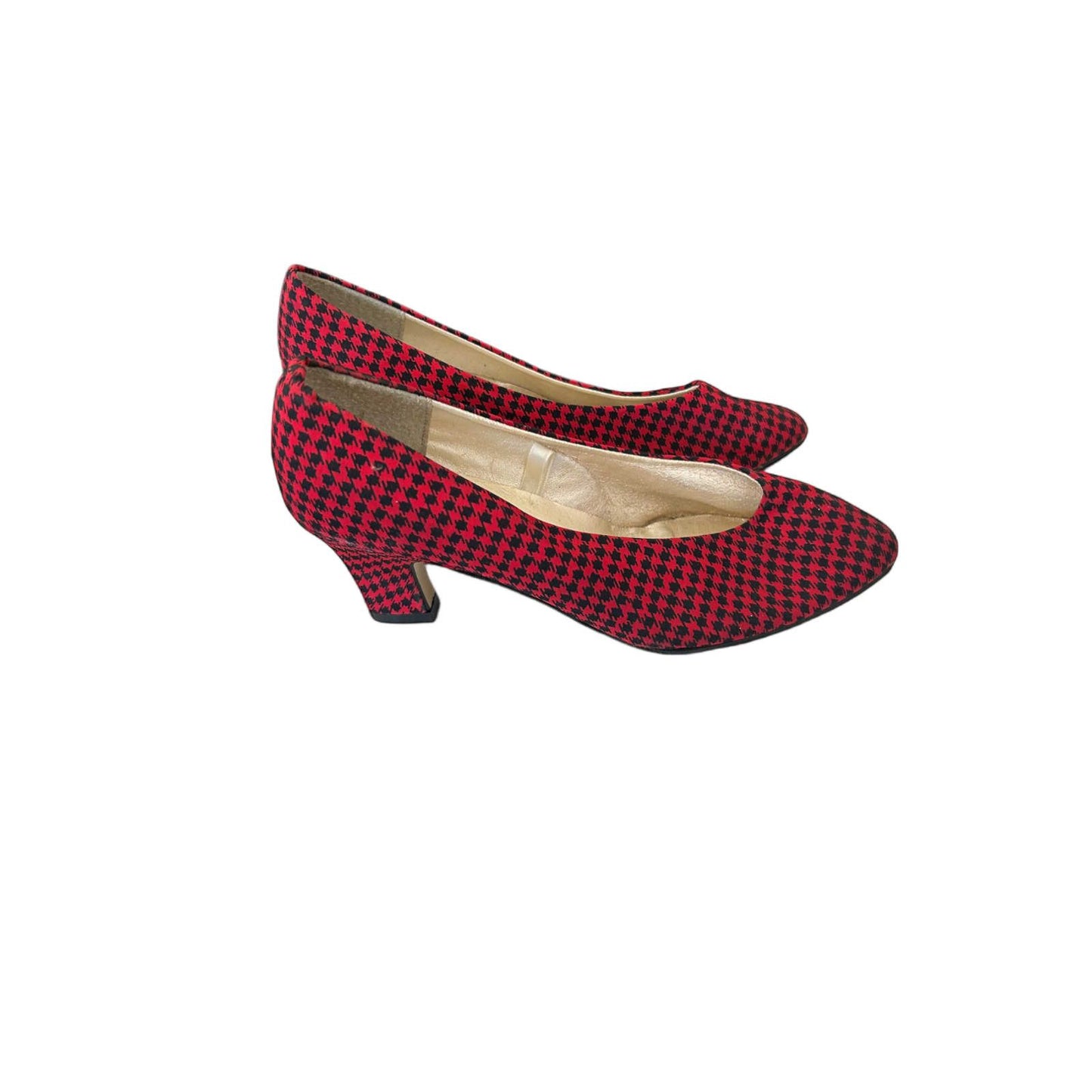 ❤️ Top Line Pumps Damen 38 Rot Schwarz – Retro ❤️