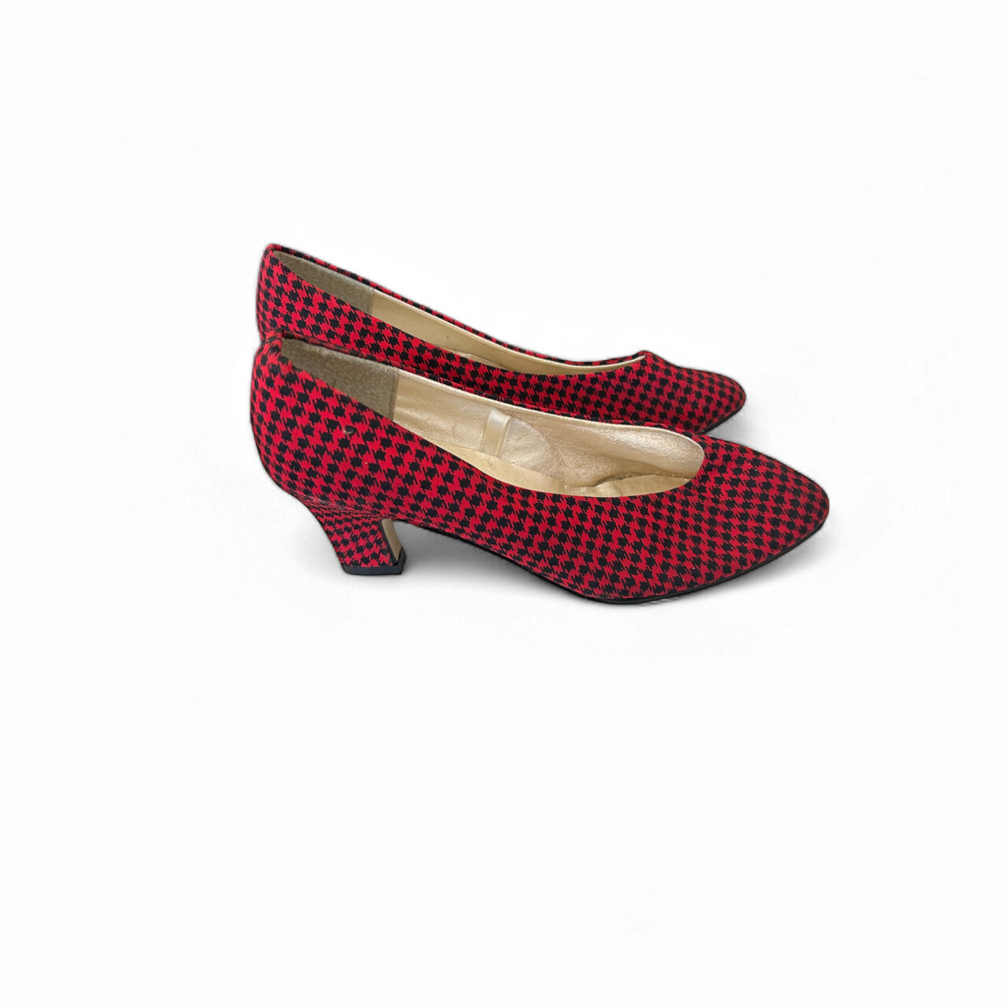 ❤️ Top Line Pumps Damen 38 Rot Schwarz – Retro ❤️