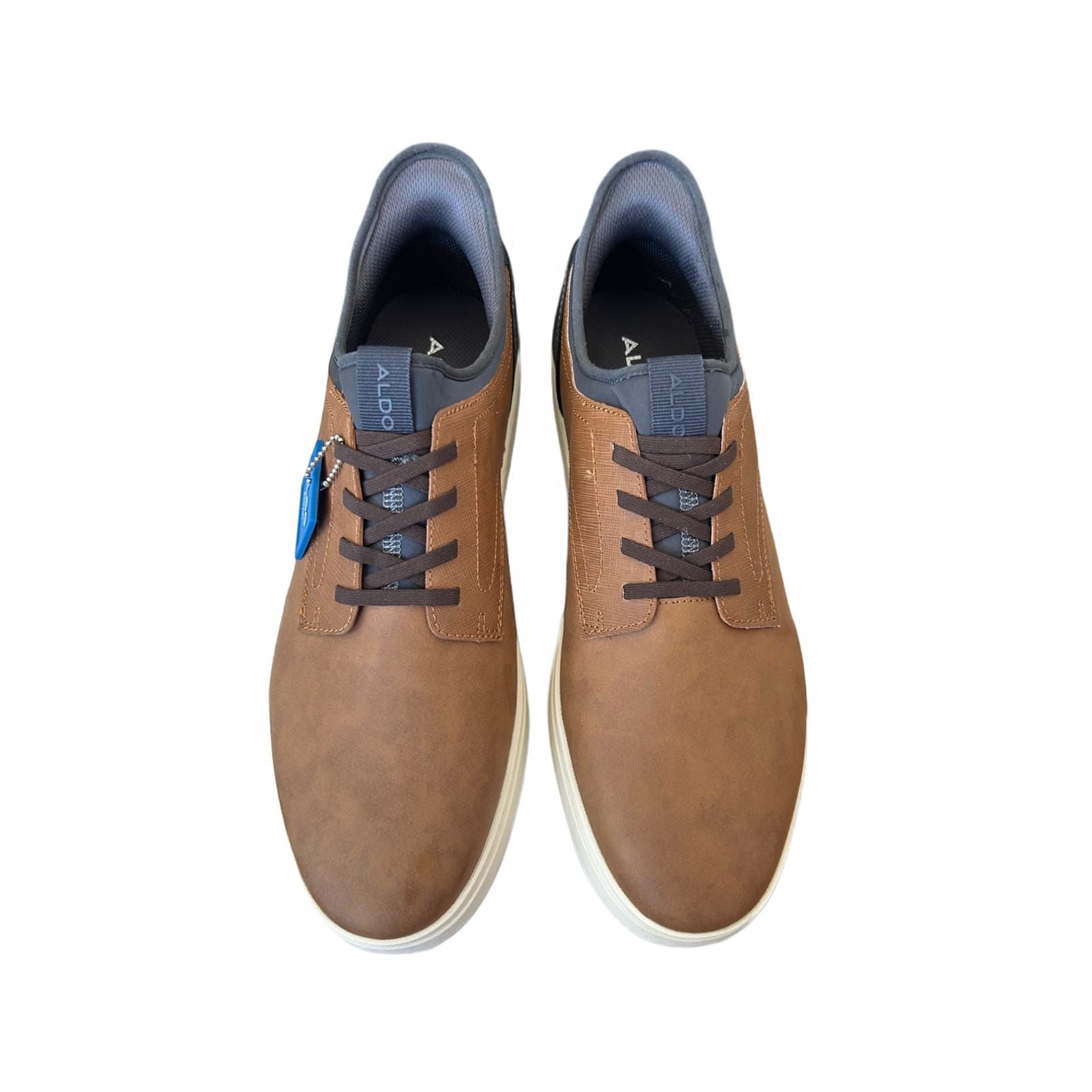 🧡 ALDO Slipper Herren 46 – Braun & Blau – Vegan – Neu