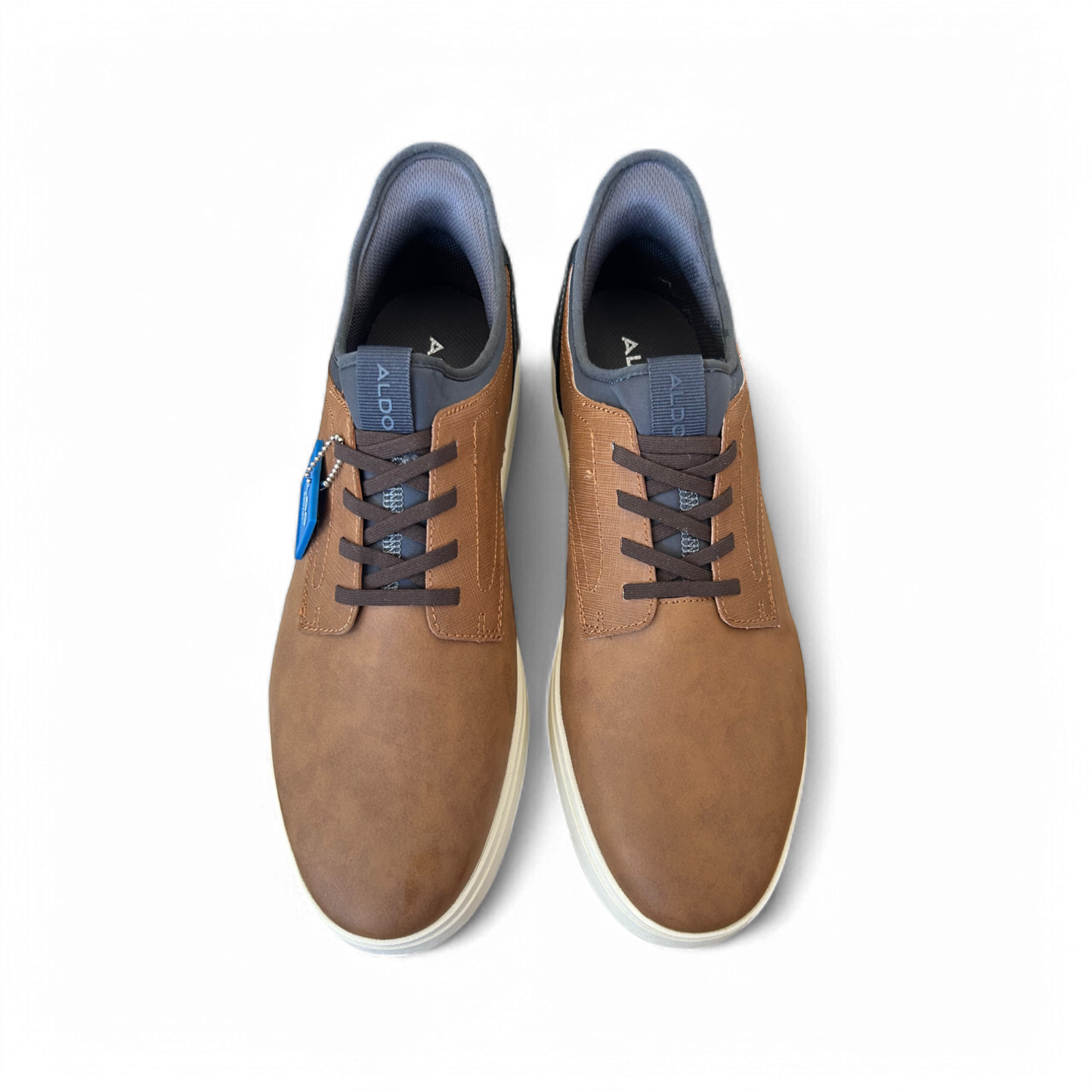 🧡 ALDO Slipper Herren 46 – Braun & Blau – Vegan – Neu