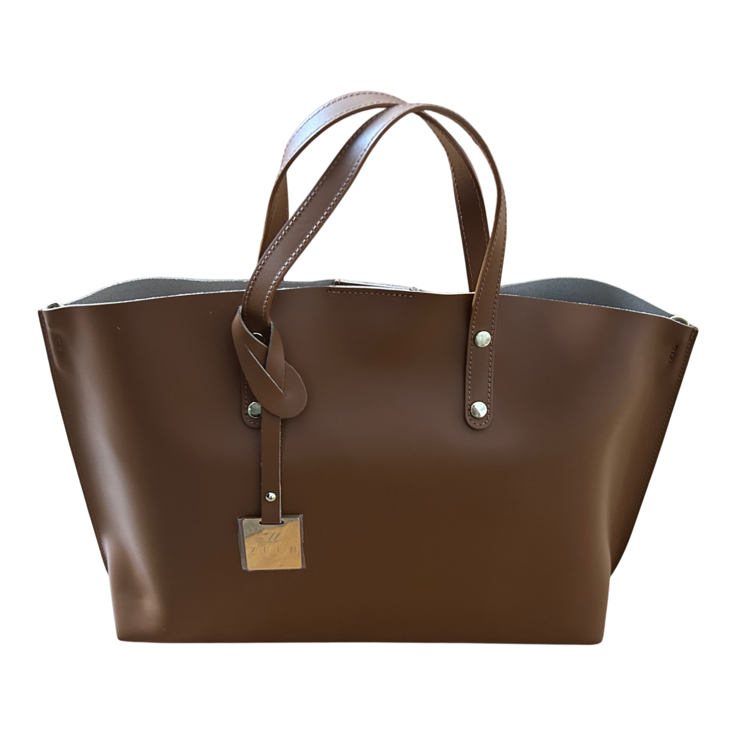 ANGELA Ledertasche Damen Echtleder Camel Braun Elegant Business Tasche Italien