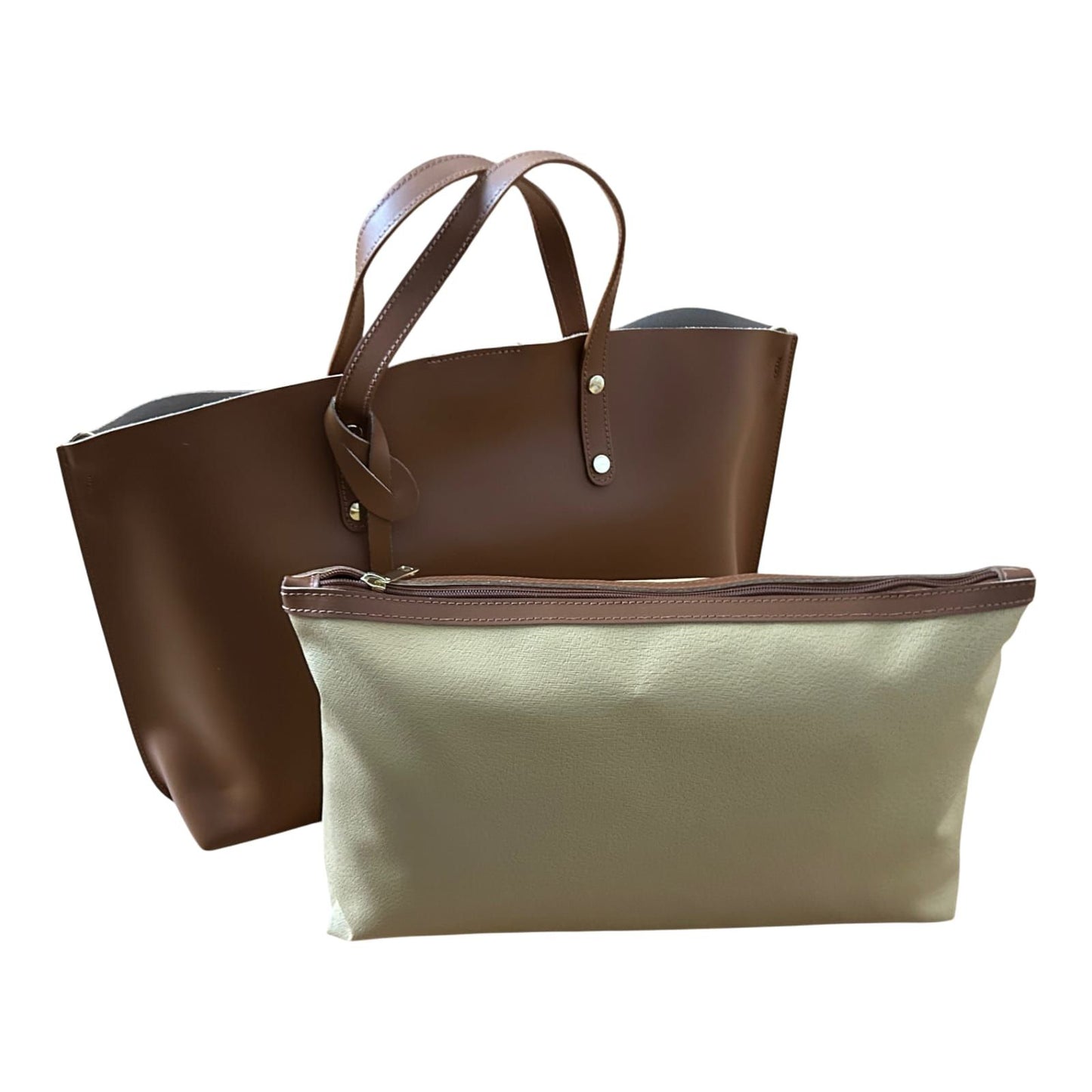 ANGELA Ledertasche Damen Echtleder Camel Braun Elegant Business Tasche Italien