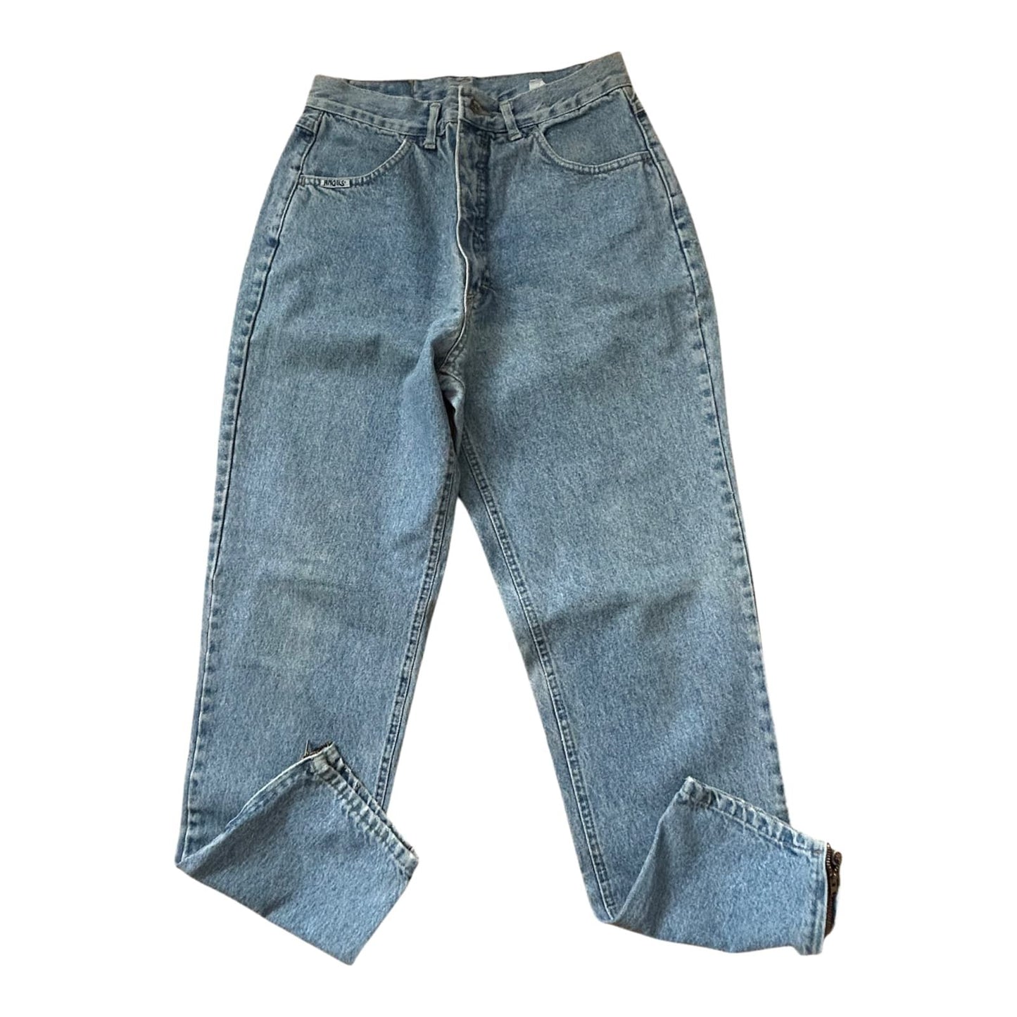Angels Jeans Damen Gr 38 Blau Vintage Sarah Baumwolle Reißverschluss