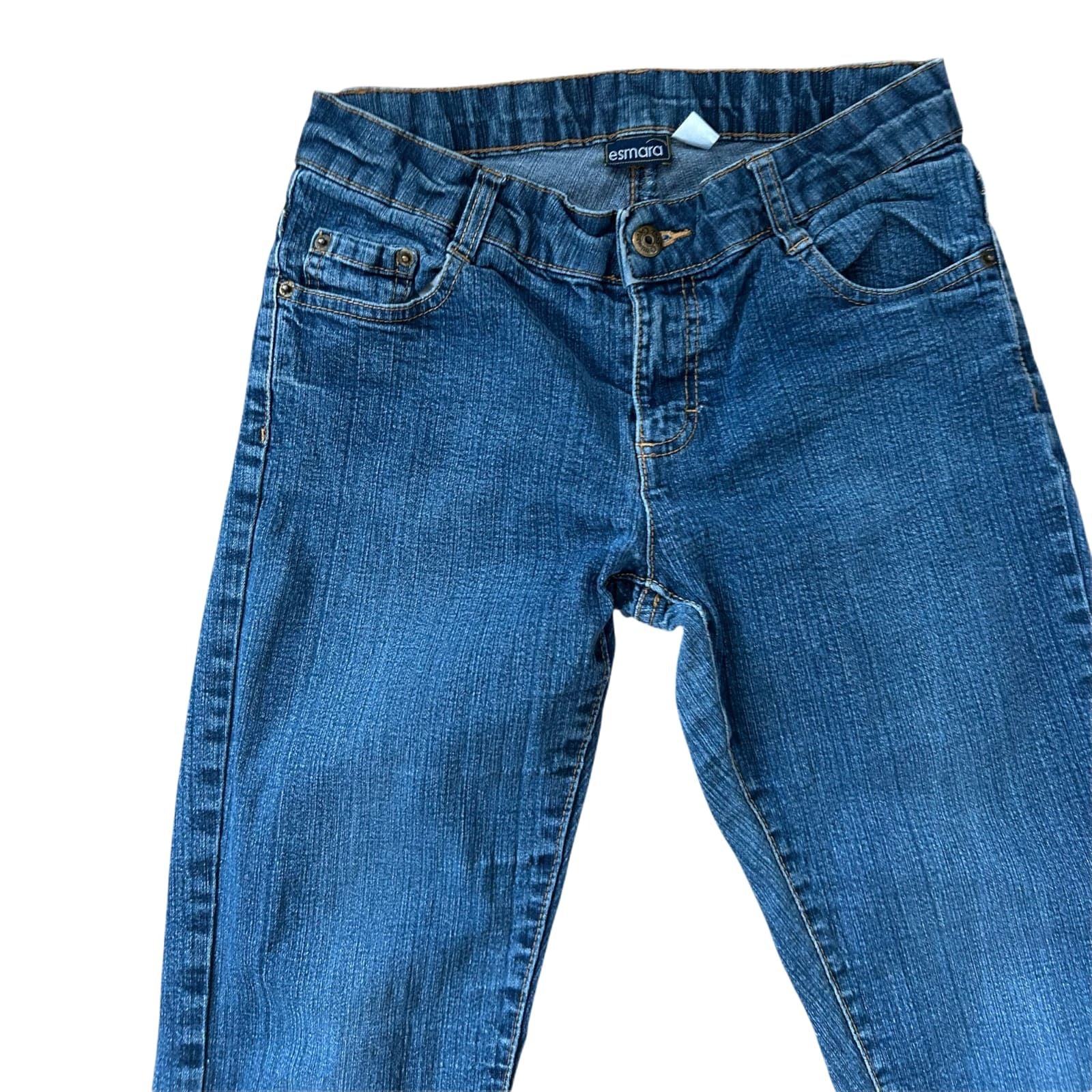 Esmara Jeans Damen Gr 36 Blau Slim Fit Stretch Basic Denim Alltag Hose