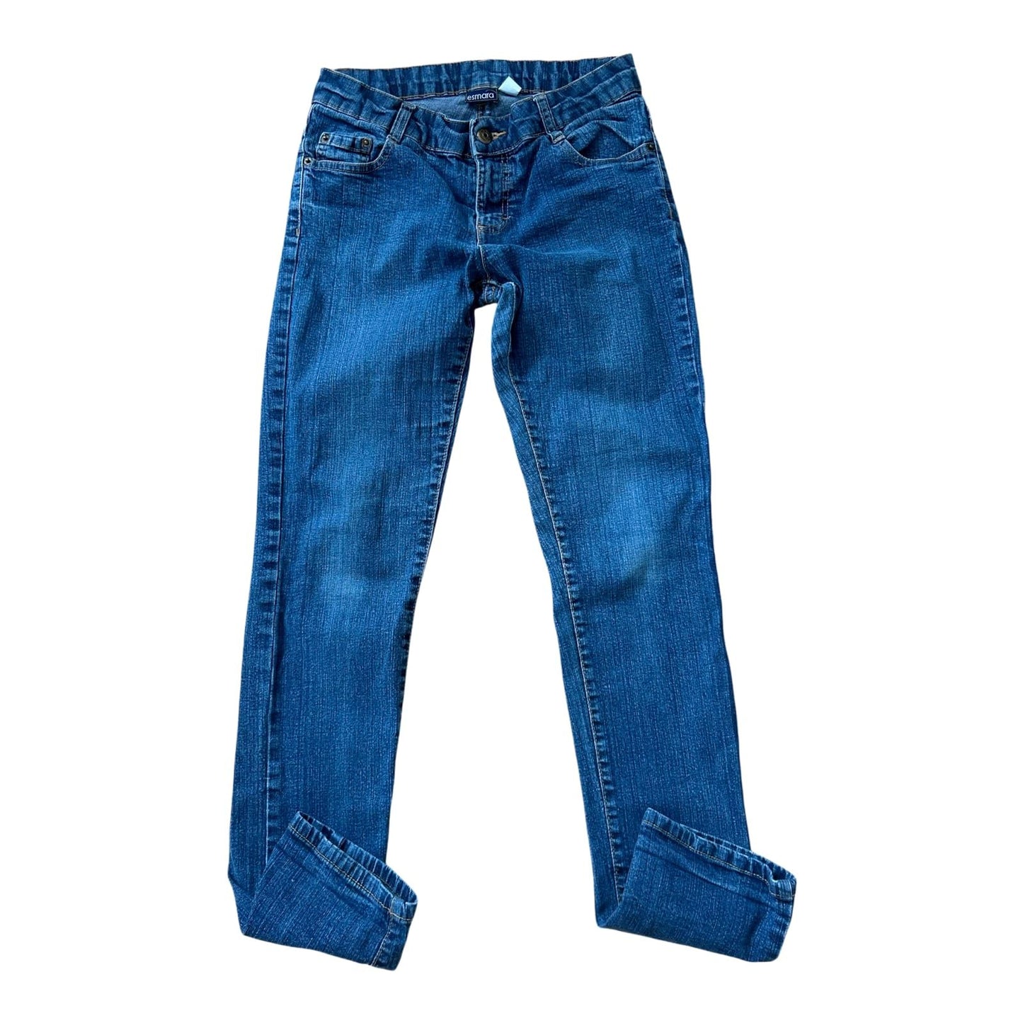 Esmara Jeans Damen Gr 36 Blau Slim Fit Stretch Basic Denim Alltag Hose