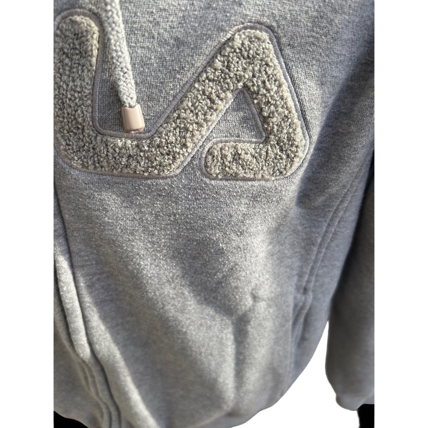 Fila Sweatshirtjacke Hoodie Herren Gr L Grau Kapuze Reißverschluss Logo Casual