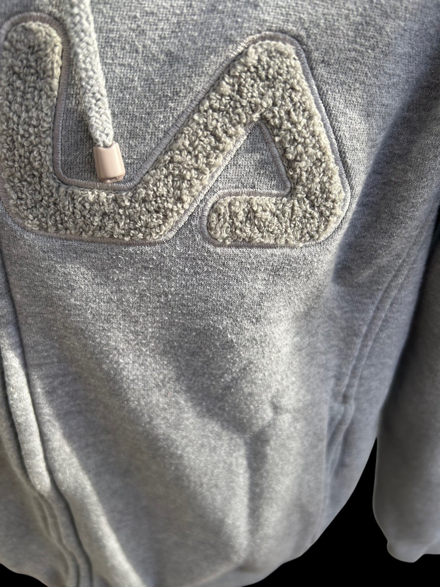 Fila Sweatshirtjacke Hoodie Herren Gr L Grau Kapuze Reißverschluss Logo Casual