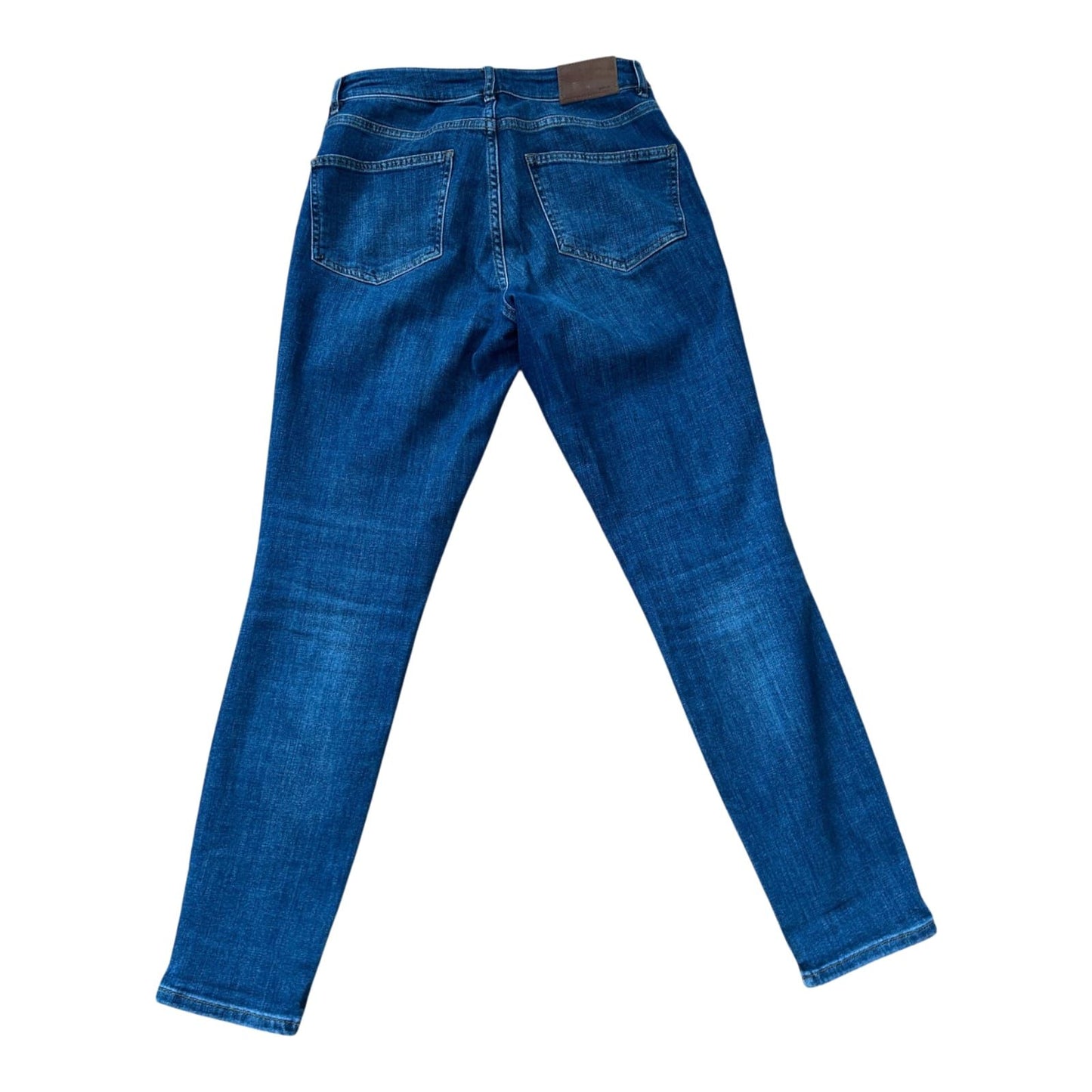 Opus Damen Jeans Ebby Gr 38 Blau Skinny High Waist Streifen Stretch