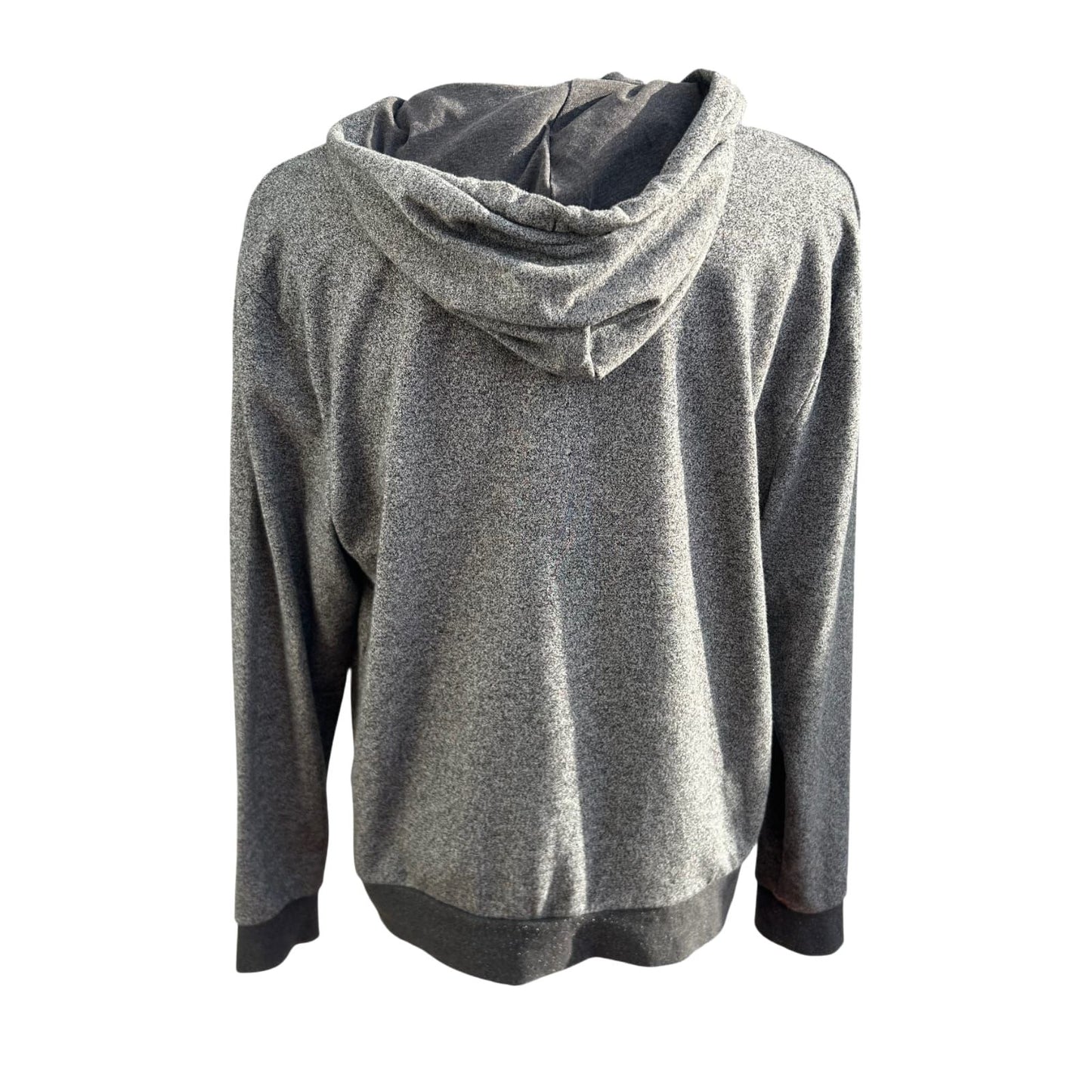 H&M Sweatshirtjacke Herren Gr XL Grau Kapuze Reißverschluss Baumwolle Freizeit