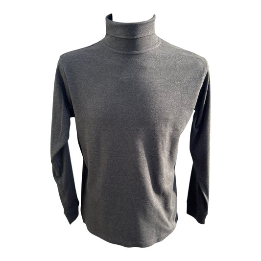 Mc Neal Rollkragenpullover Herren Gr M Grau Baumwolle Warm Langarm Winter