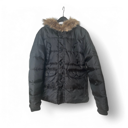 🧊 Bruno Banani Jacke Herren L Schwarz – Neuwertig & Warm