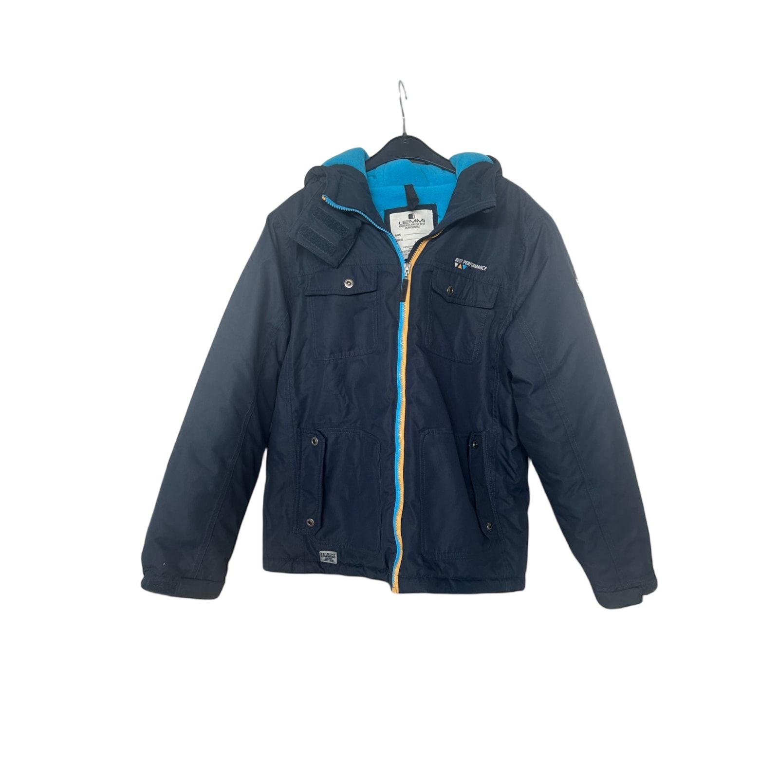 LEMMi Outdoorjacke Jungen Gr 152 Winterjacke Dunkelblau Warm Gefüttert Robust