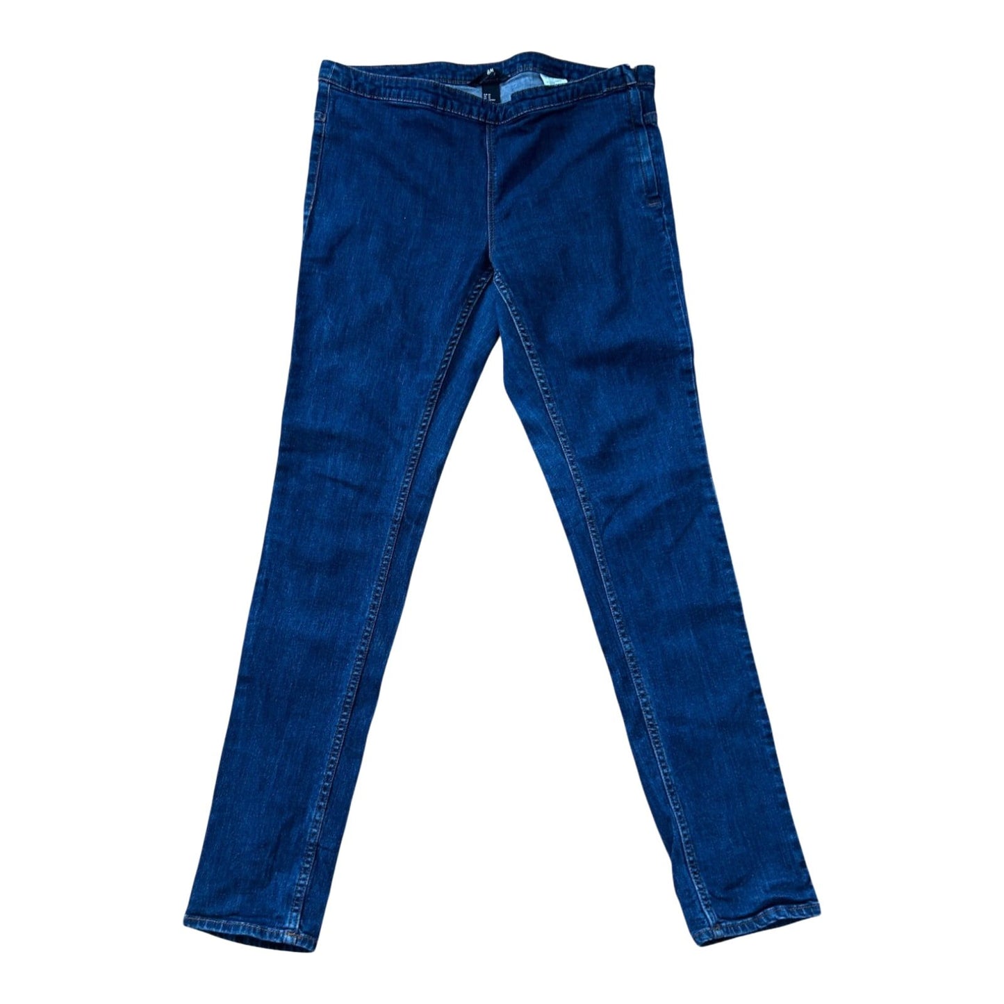 H&M Jeggings Damen Hose Gr 44 Blau Stretch Slim Fit Sportlich modern