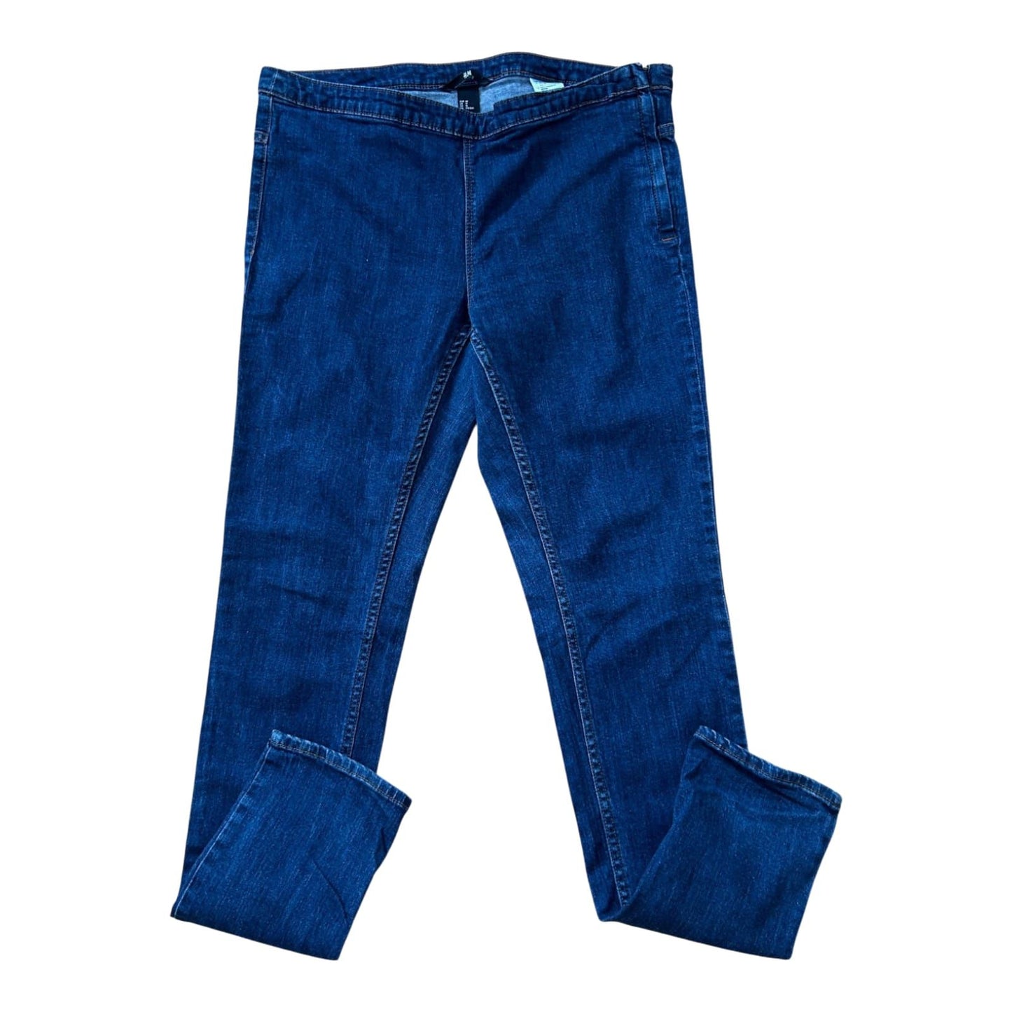 H&M Jeggings Damen Hose Gr 44 Blau Stretch Slim Fit Sportlich modern