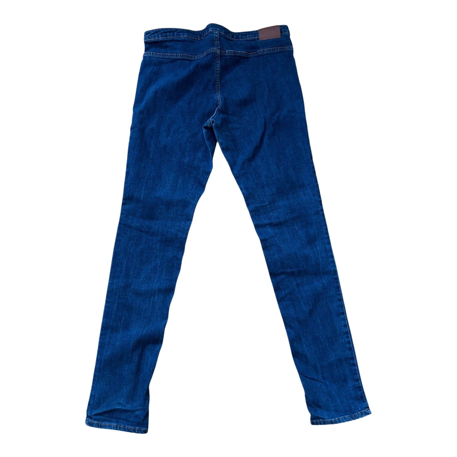H&M Jeggings Damen Hose Gr 44 Blau Stretch Slim Fit Sportlich modern