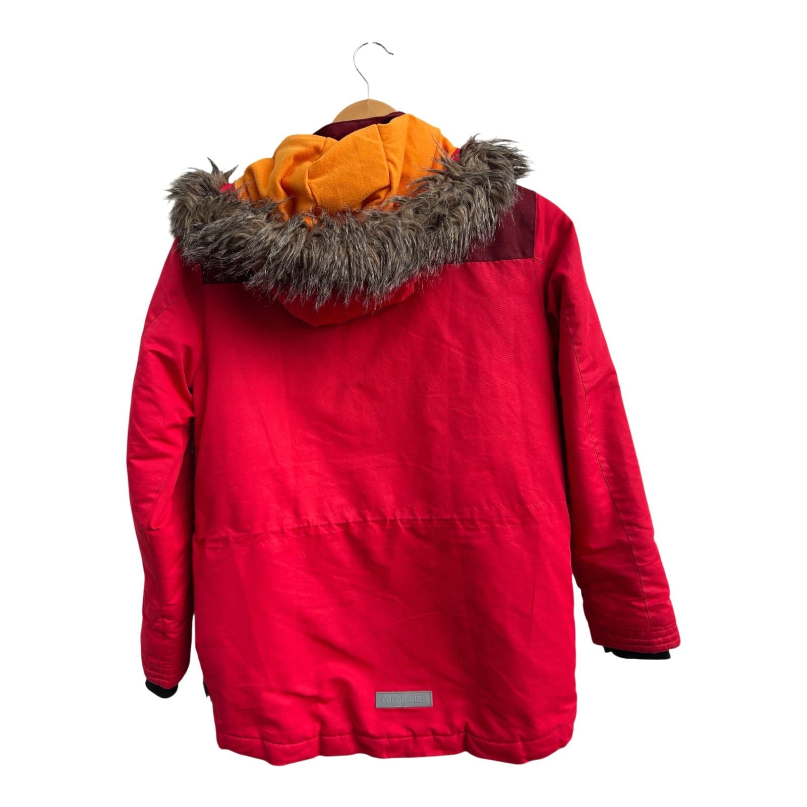 Color Kids Winterjacke Mädchen 152 Rot Warm Gefüttert Abnehmbare Kapuze Outdoor