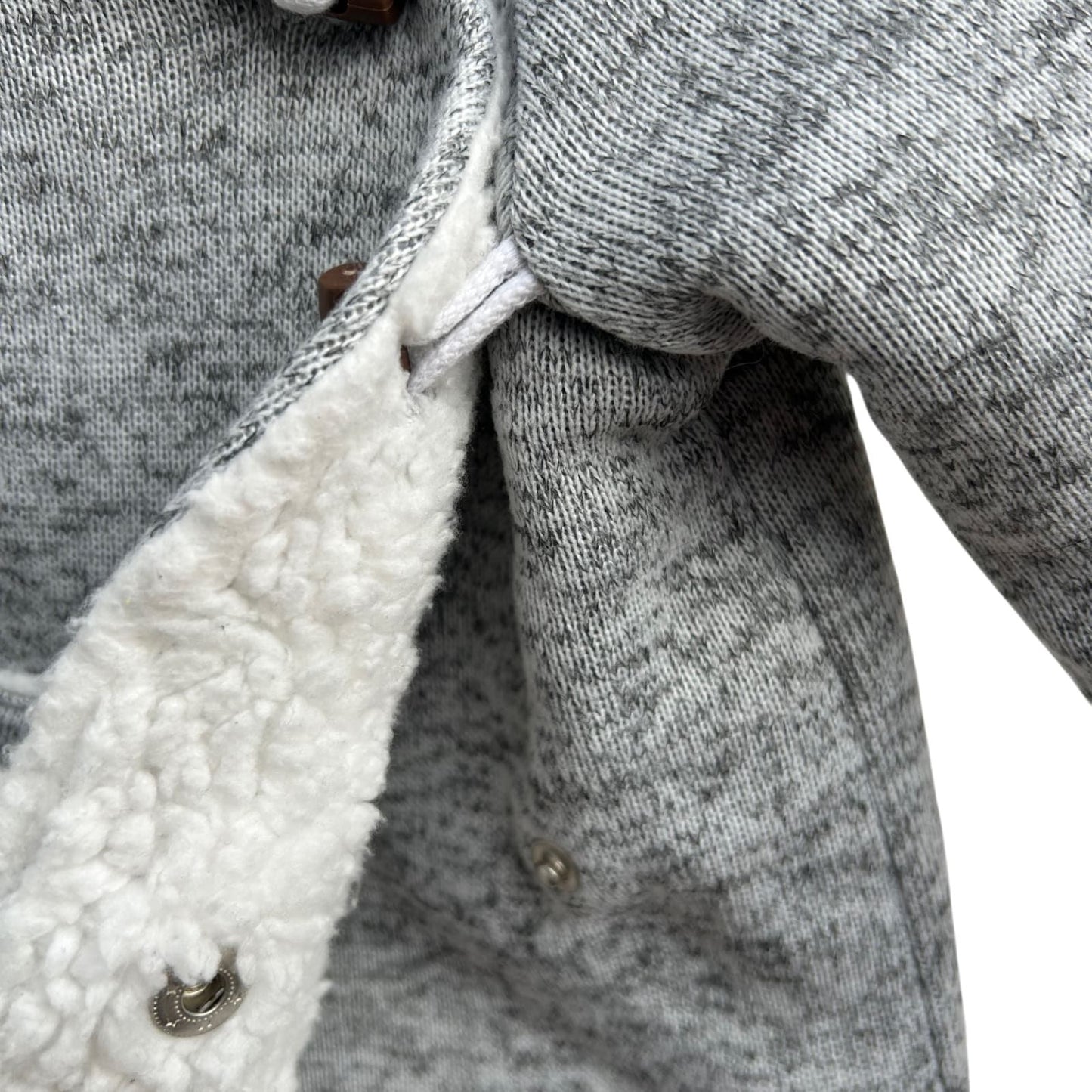 Lupilu Jacke Baby Gr 62 68 Grau Fleece Gefüttert Kapuze Warm Weich Kuschelig Winter