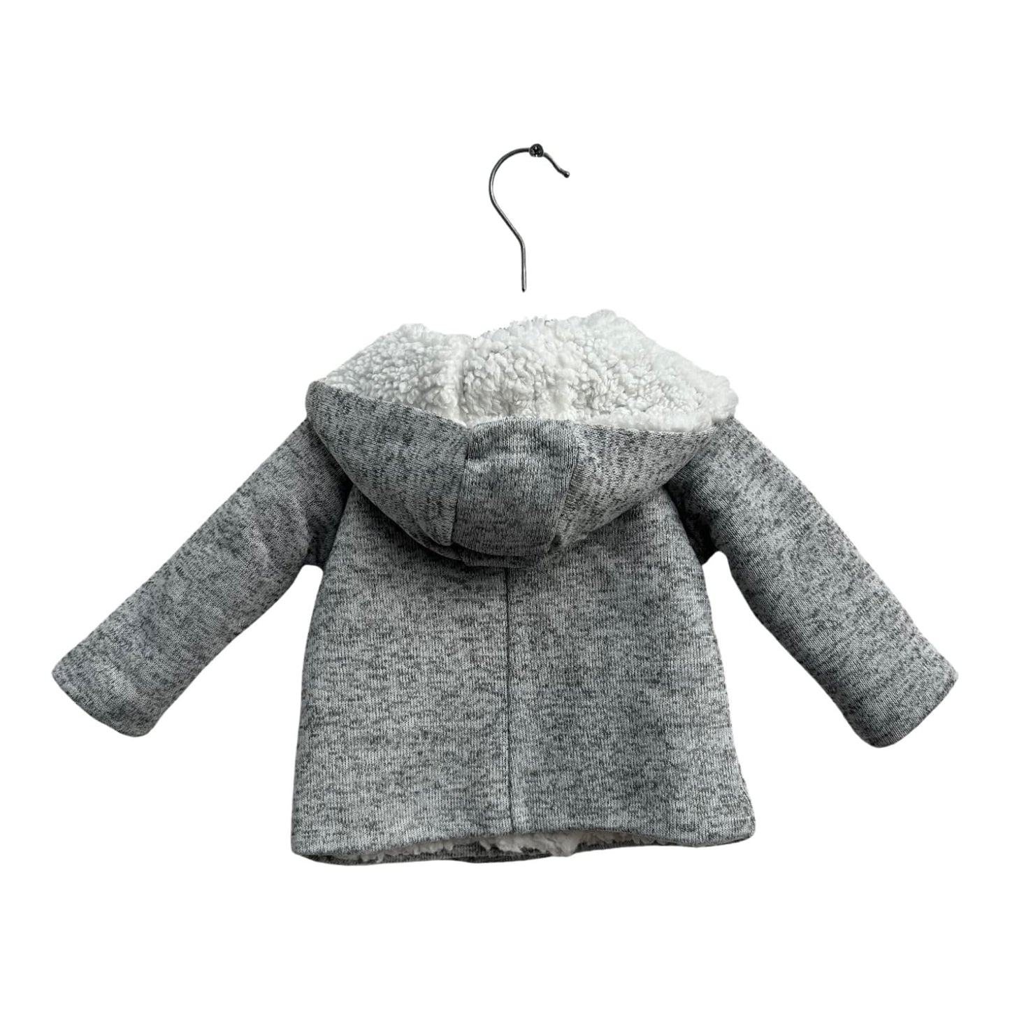 Lupilu Jacke Baby Gr 62 68 Grau Fleece Gefüttert Kapuze Warm Weich Kuschelig Winter