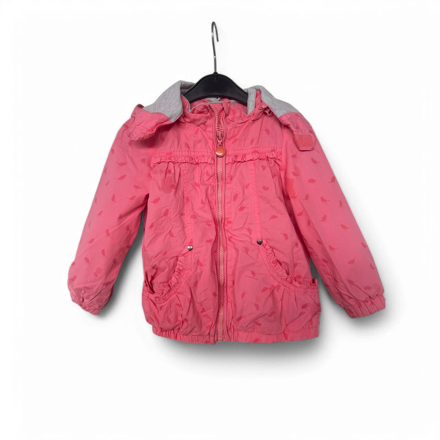 🩷 COOL Club Mädchenjacke Gr. 98 – Rosa mit Herzmuster 🩷