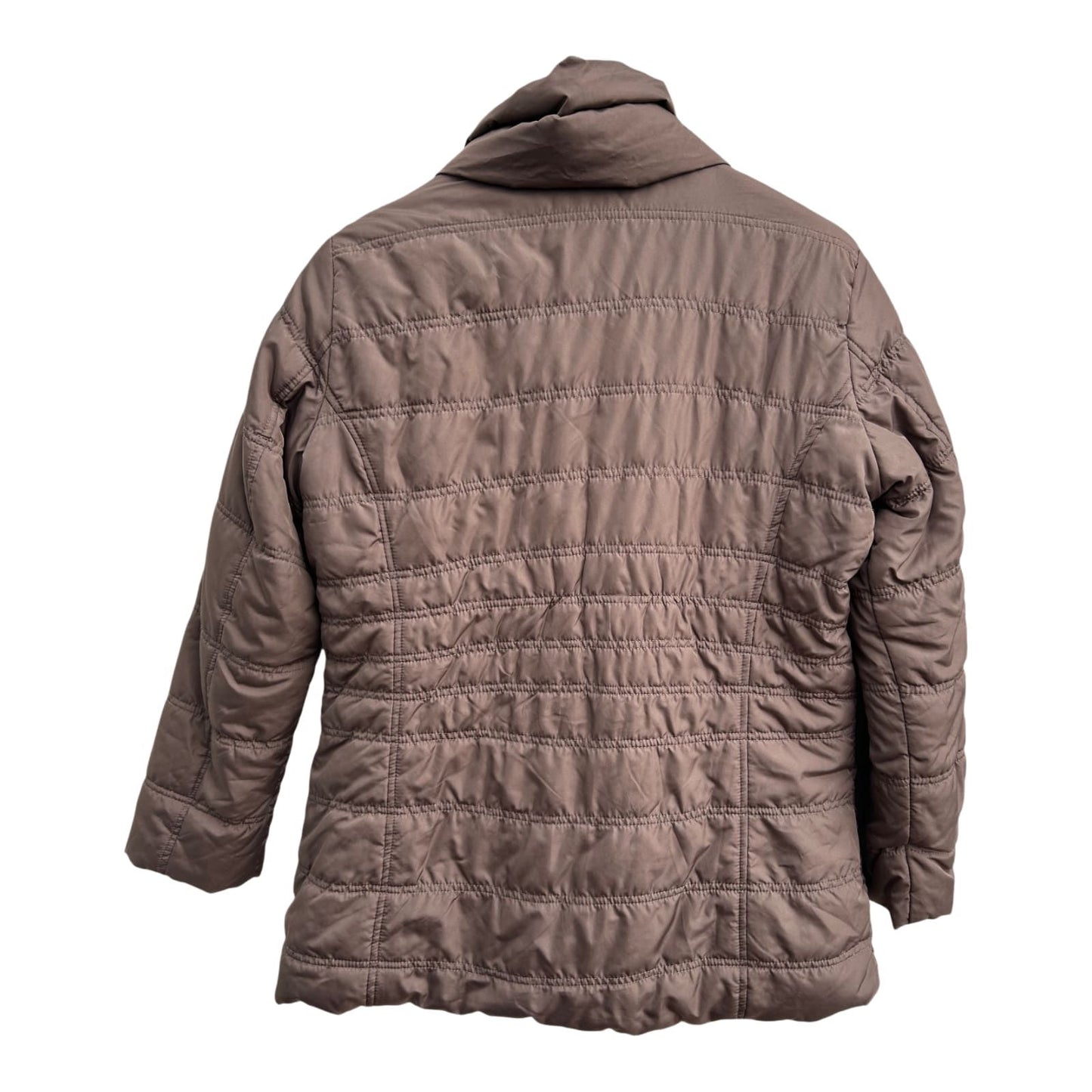 Marc Adam Steppjacke Damen Gr 42 Braun Leicht Gefüttert Polyester Übergangsjacke Warm