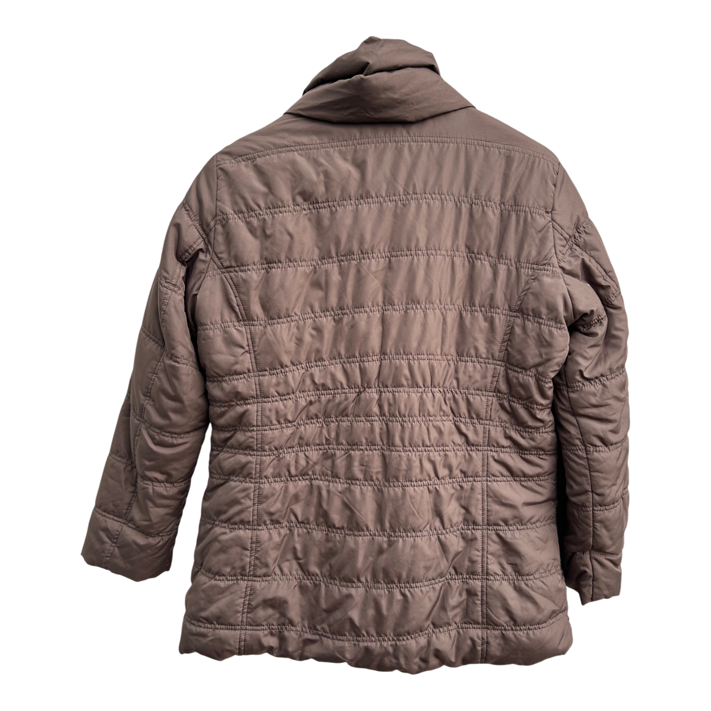 Marc Adam Steppjacke Damen Gr 42 Braun Leicht Gefüttert Polyester Übergangsjacke Warm