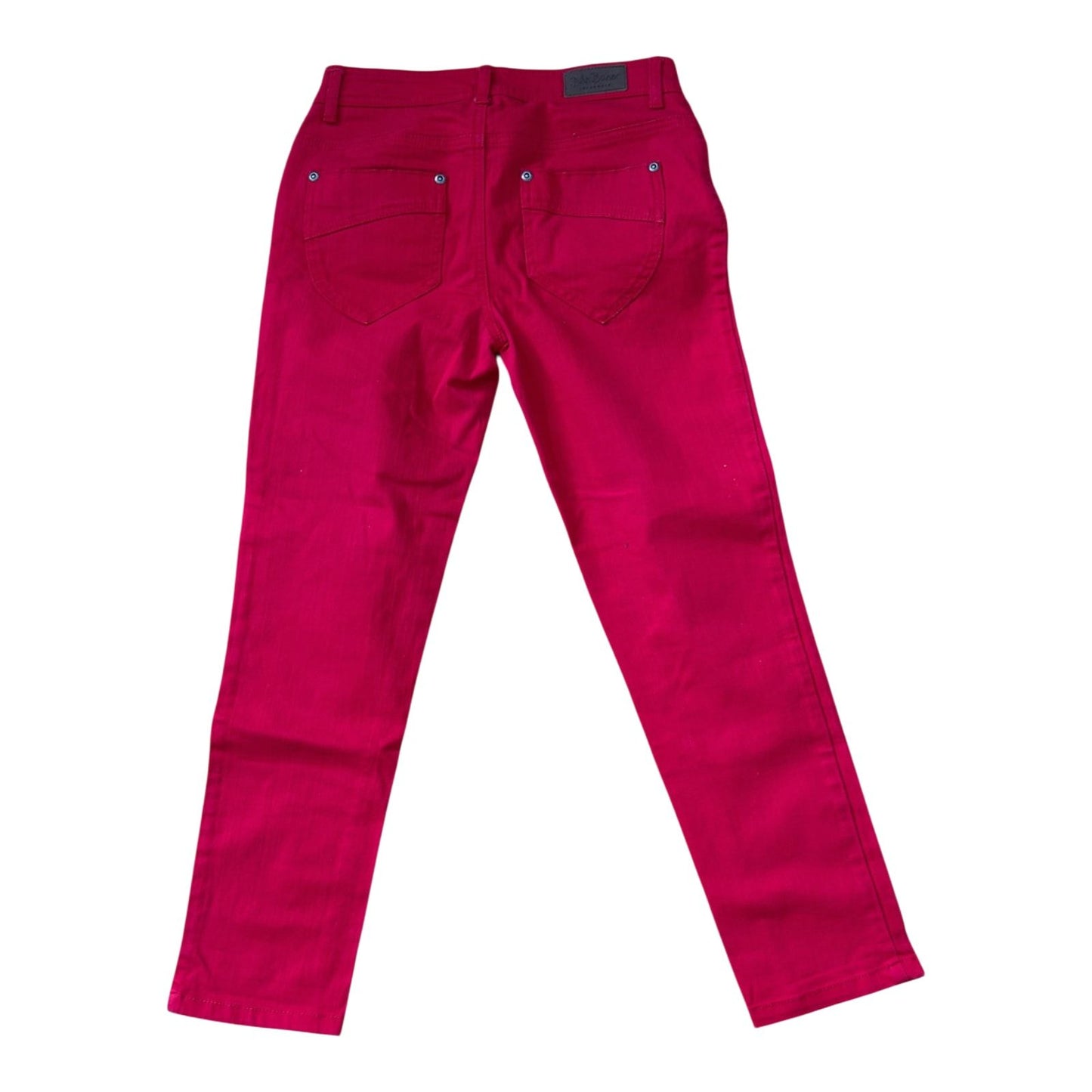 John Baner Jeans Damen Hose Gr 34 Rot 7/8 Länge Stretch Klassisch Chic