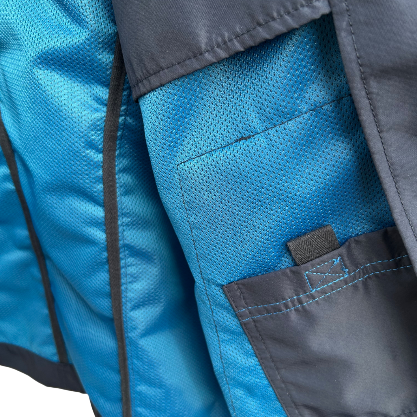 s Oliver Herrenjacke Gr M Blau Übergangsjacke Reißverschluss Druckknöpfe Polyester