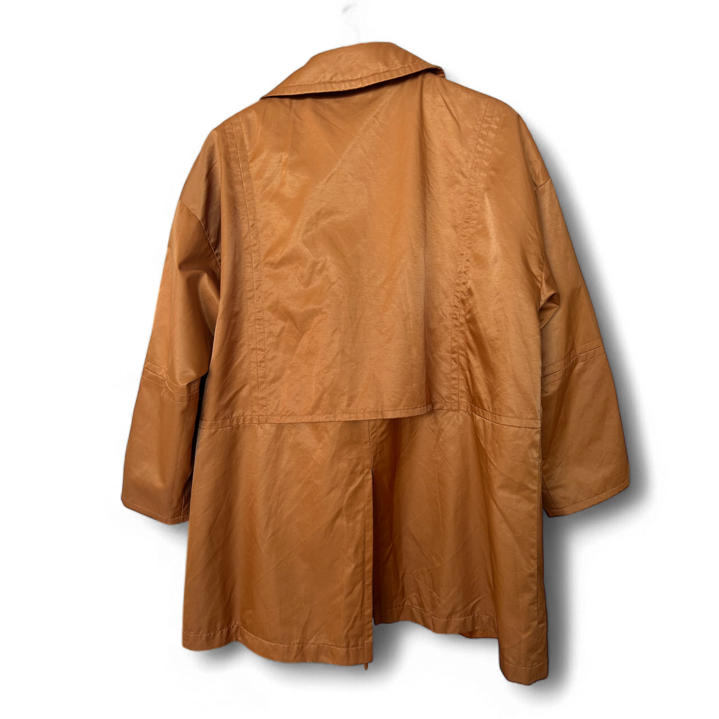 Tuzzi Jacke Damen Gr 42 Kupfer Elegant Glänzend Übergangsjacke Gefüttert Chic