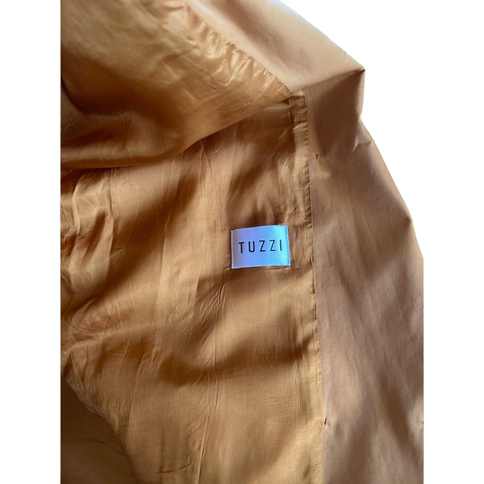Tuzzi Jacke Damen Gr 42 Kupfer Elegant Glänzend Übergangsjacke Gefüttert Chic