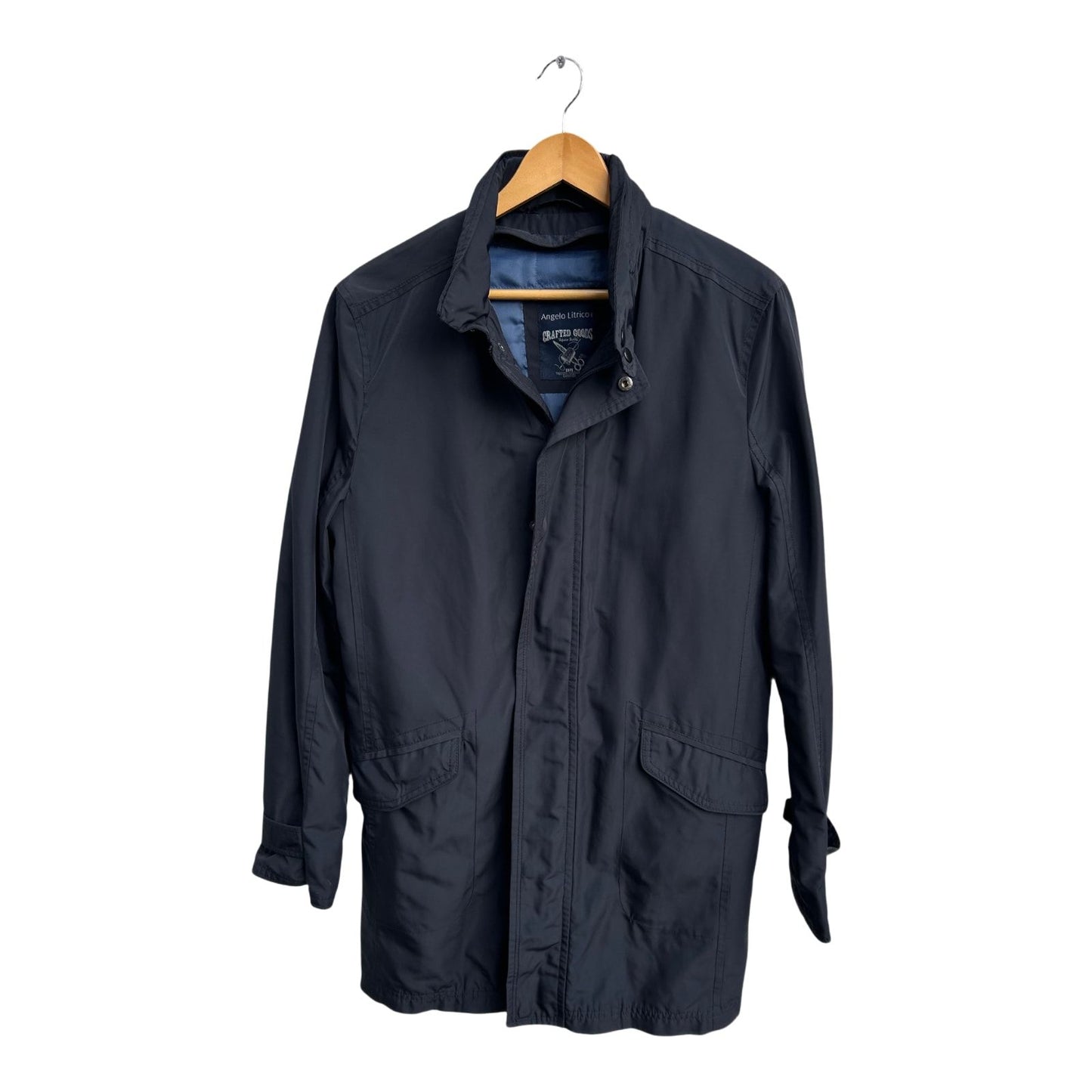 Angelo Litrico Herren Funktionsjacke Gr M Dunkelblau 2in1 Weste Kapuze Elegant