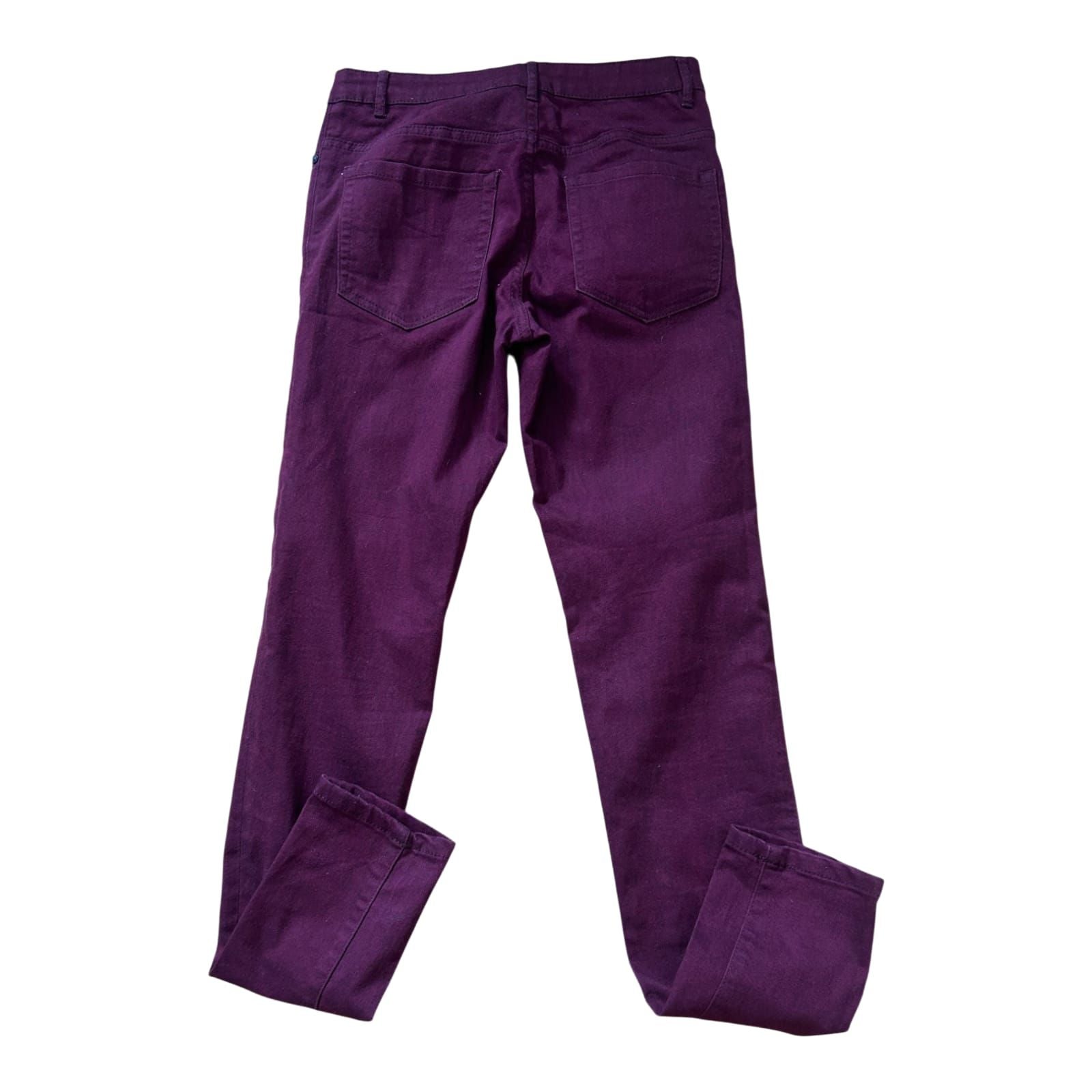 Esmara Jeans Damen Hose Gr 36 Bordeaux Stretch Super Skinny Fit Modern