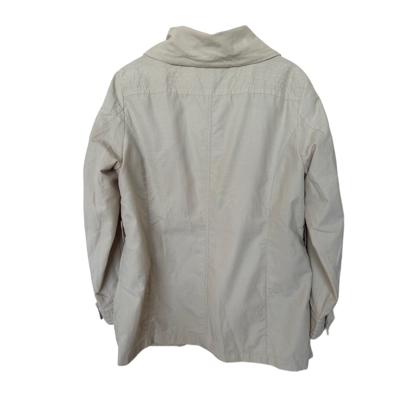 Canda Jacke Damen 48 Beige Baumwollmischung Kapuze Taschen Übergangsjacke