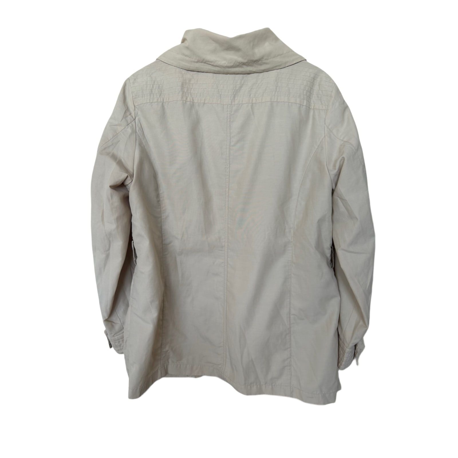 Canda Jacke Damen 48 Beige Baumwollmischung Kapuze Taschen Übergangsjacke
