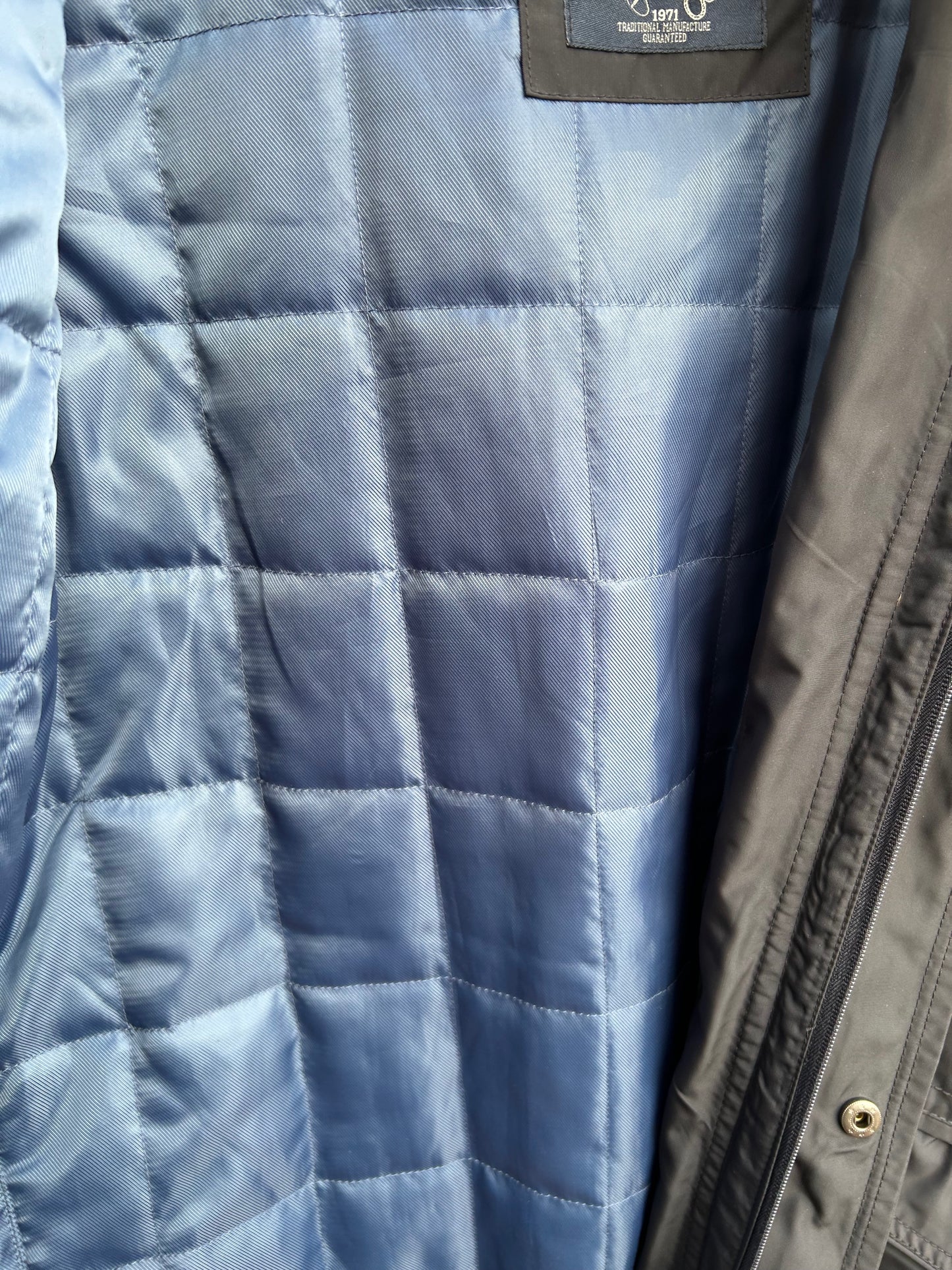 Angelo Litrico Herren Funktionsjacke Gr M Dunkelblau 2in1 Weste Kapuze Elegant