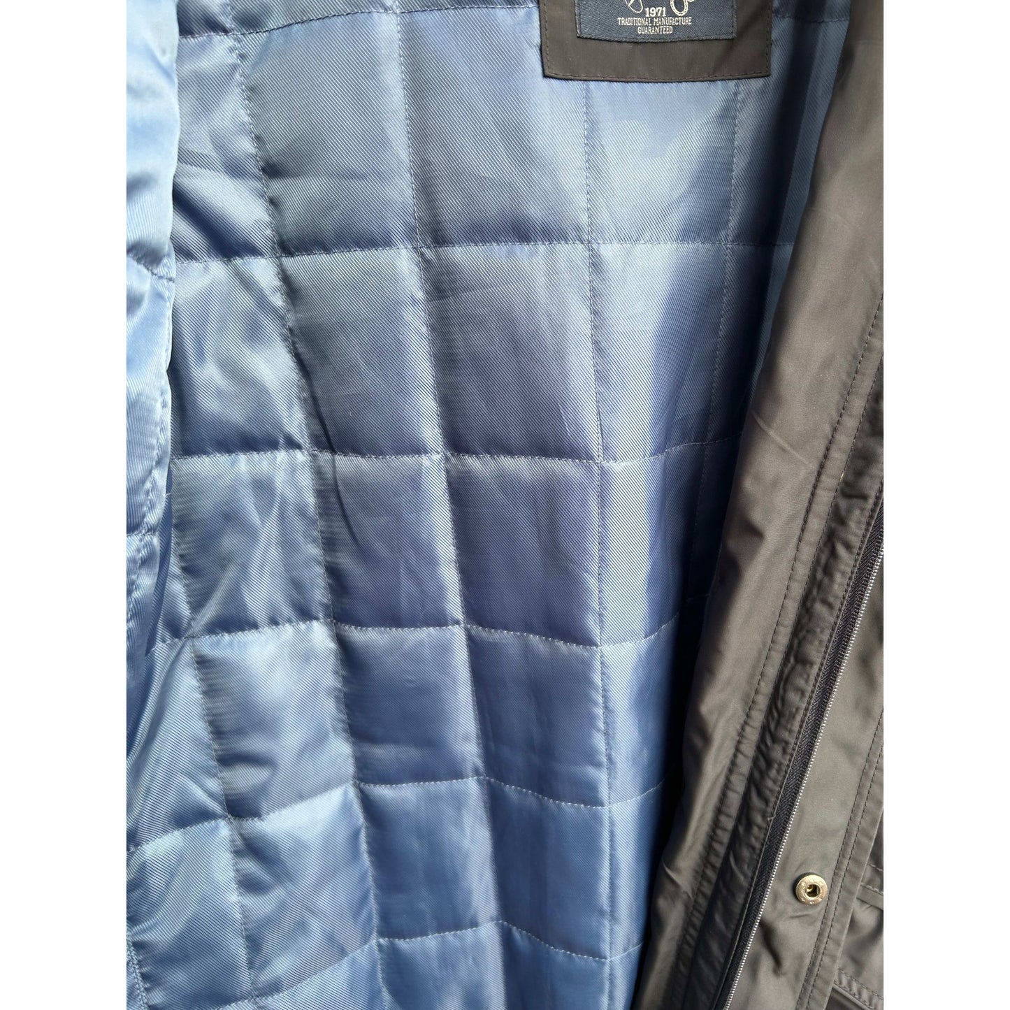 Angelo Litrico Herren Funktionsjacke Gr M Dunkelblau 2in1 Weste Kapuze Elegant