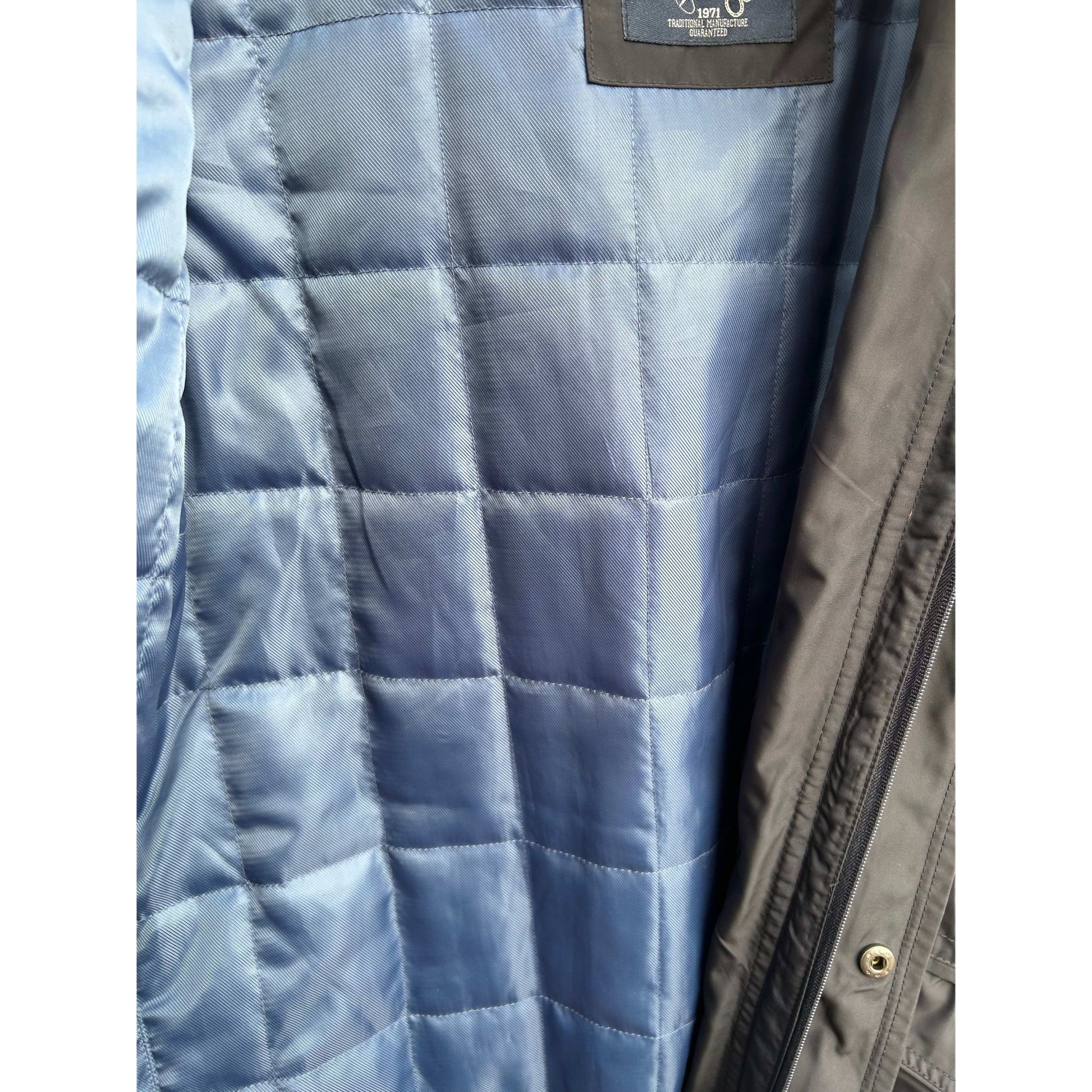Angelo Litrico Herren Funktionsjacke Gr M Dunkelblau 2in1 Weste Kapuze Elegant