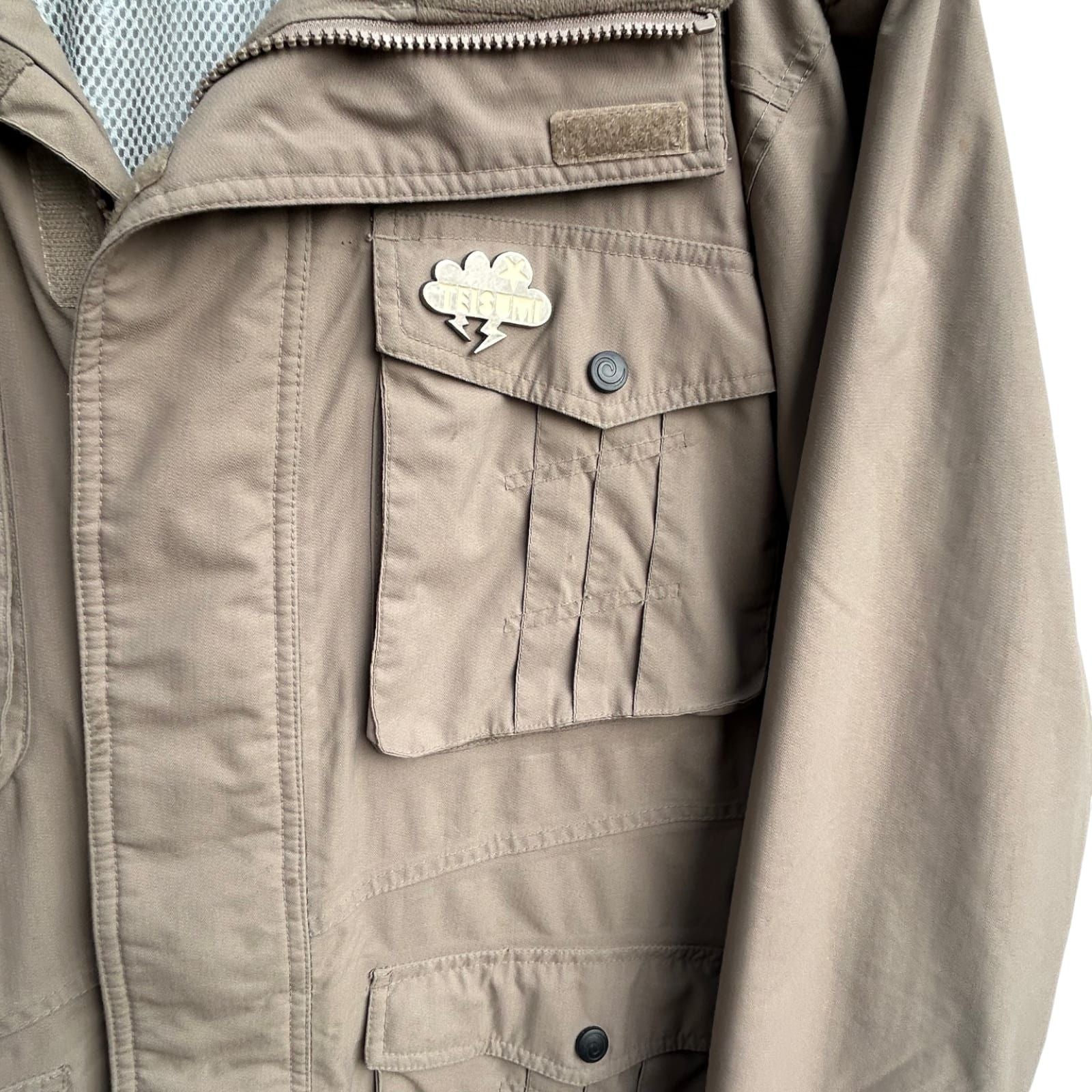 Teisumi Herren Outdoorjacke Gr XXL Braun Warm Kapuze Wasserdicht Winddicht Funktion