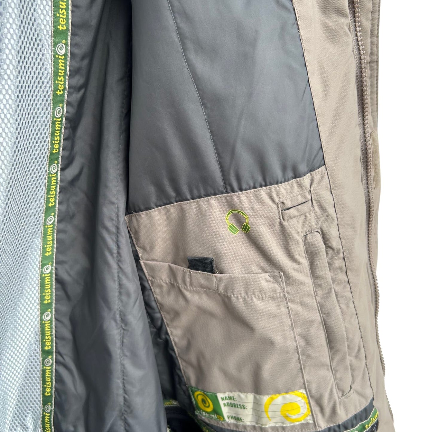 Teisumi Herren Outdoorjacke Gr XXL Braun Warm Kapuze Wasserdicht Winddicht Funktion