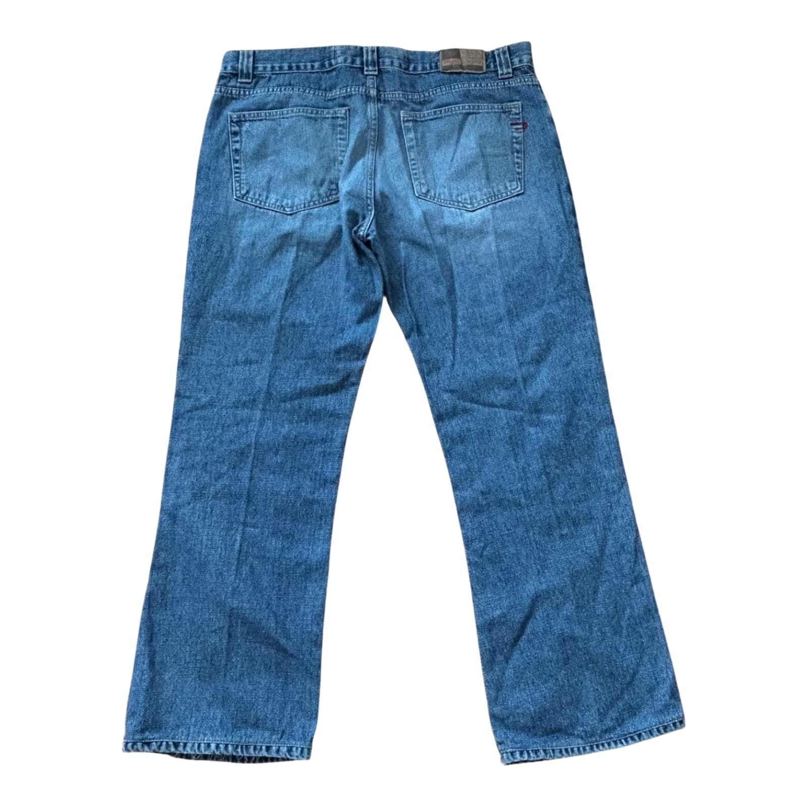 Diesel Jeans Herren Hose W36 Blau Denim Knopfleiste Vintage Look Kurz