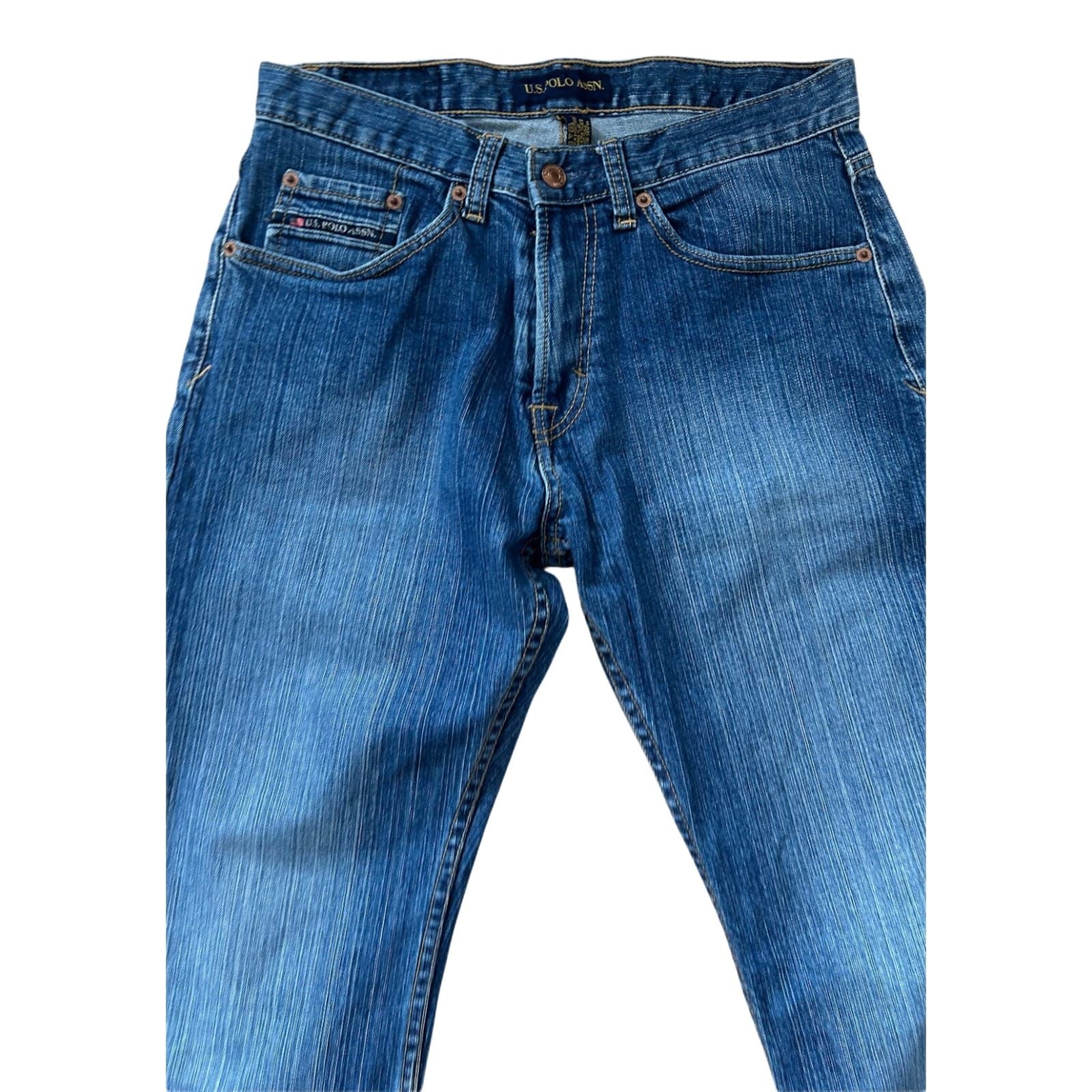 US Polo Assn Jeans Herren Hose W31 Blau Denim Straight Fit Vintage Look