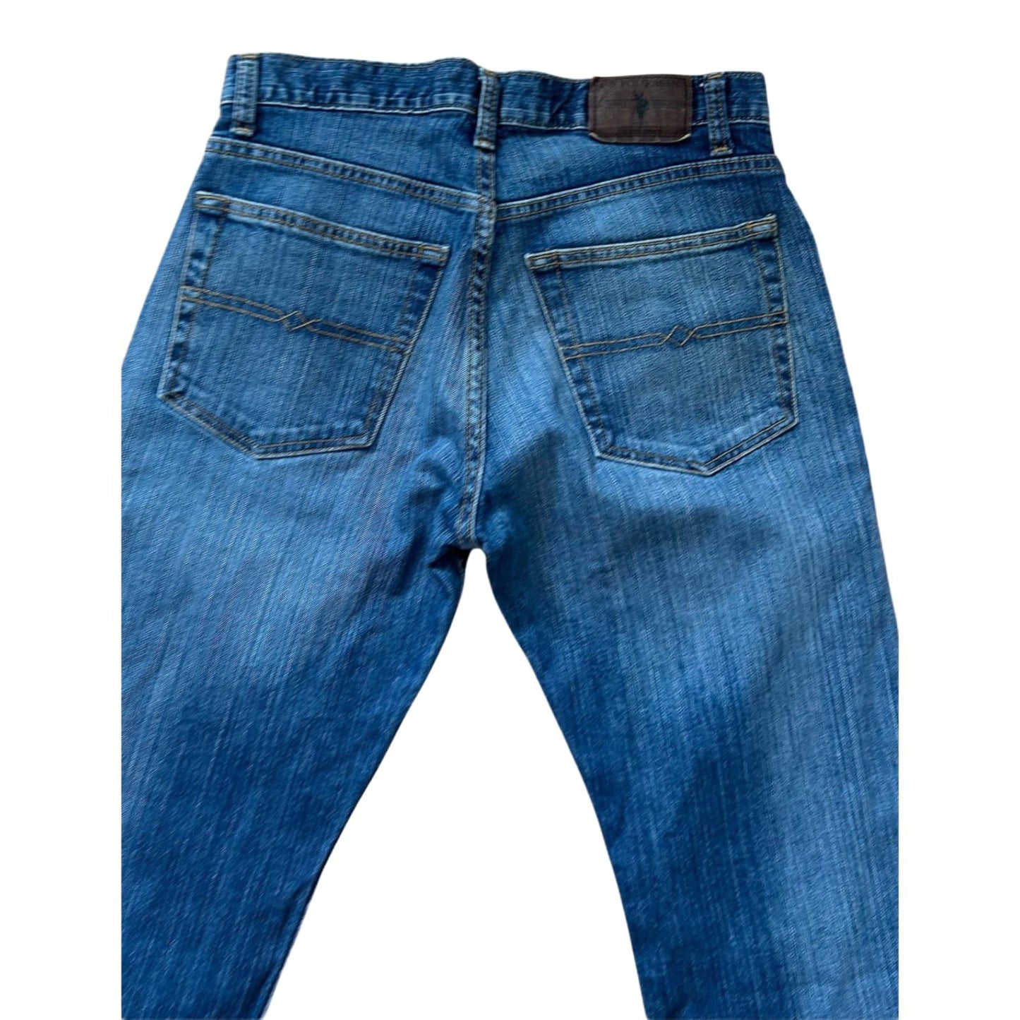 US Polo Assn Jeans Herren Hose W31 Blau Denim Straight Fit Vintage Look