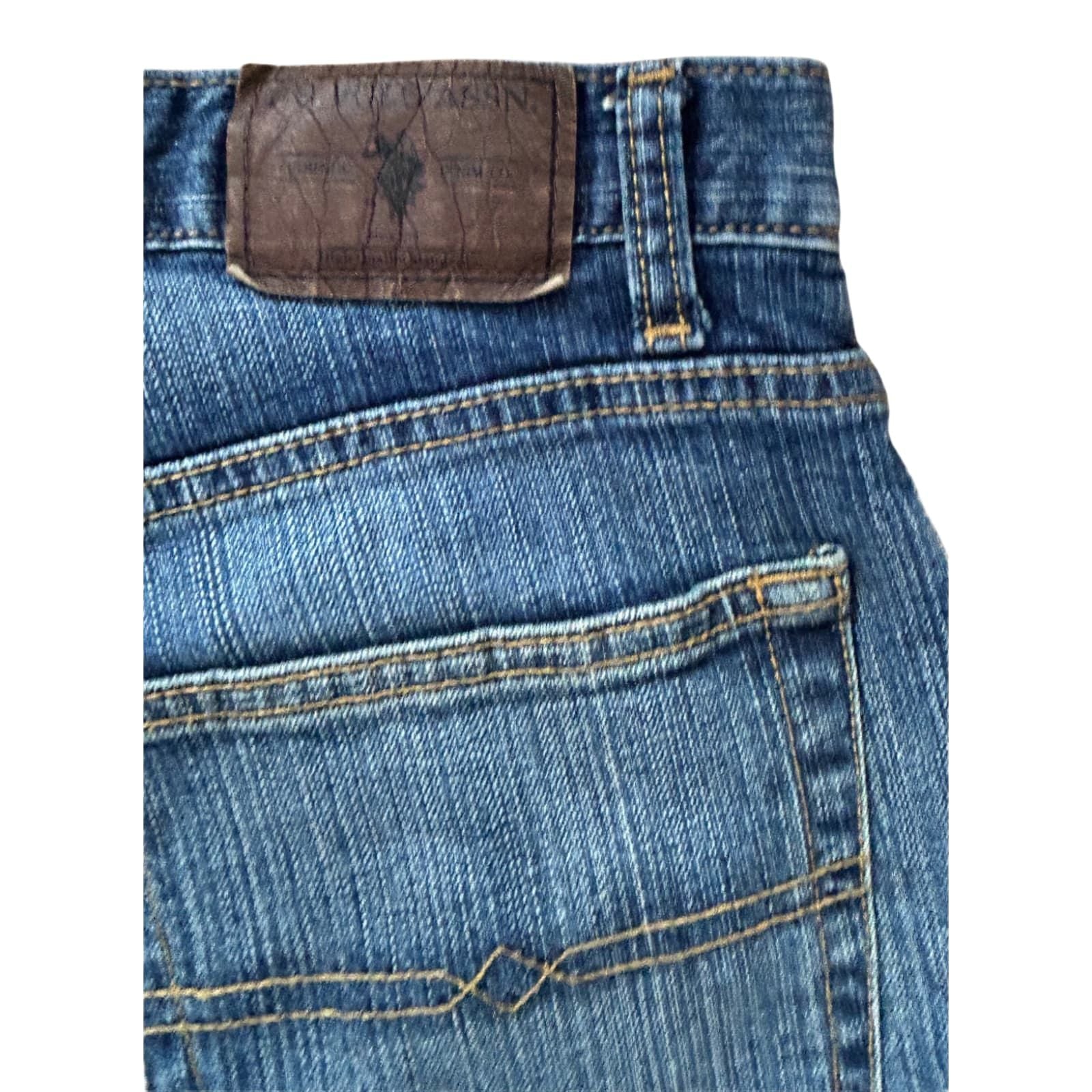 US Polo Assn Jeans Herren Hose W31 Blau Denim Straight Fit Vintage Look