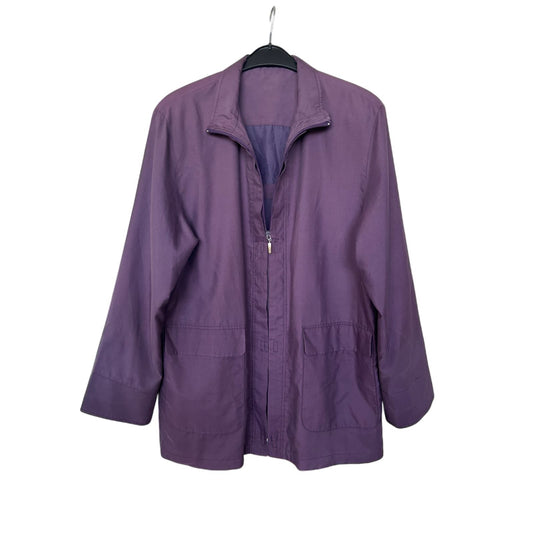 Damenjacke 40 Lila Leicht Übergangsjacke Frühling Sommer Freizeit Elegant