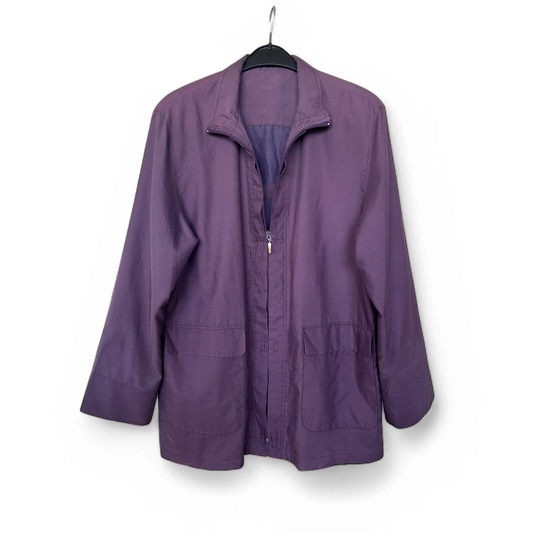 Damenjacke 40 Lila Leicht Übergangsjacke Frühling Sommer Freizeit Elegant