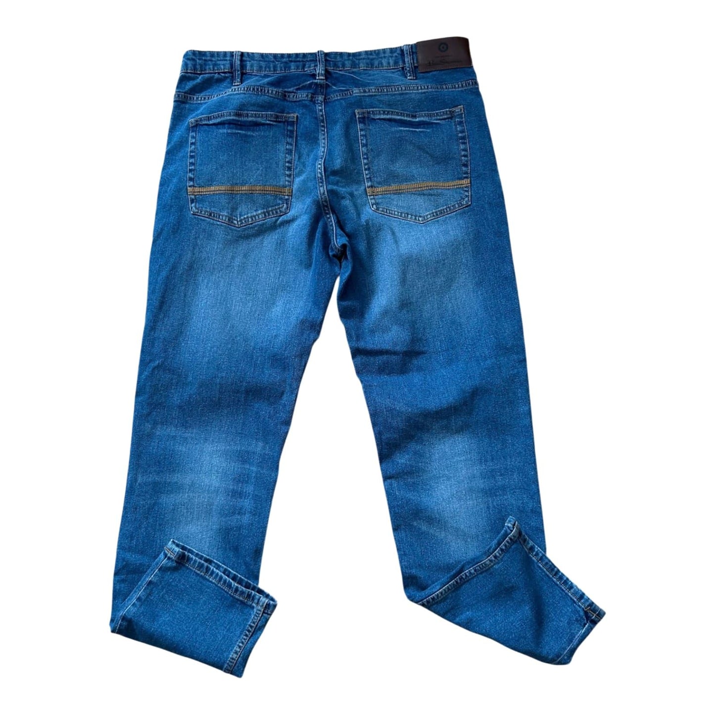 Ben Sherman Jeans Herren gerade geschnitten Blau Denim W40 Straight Fit